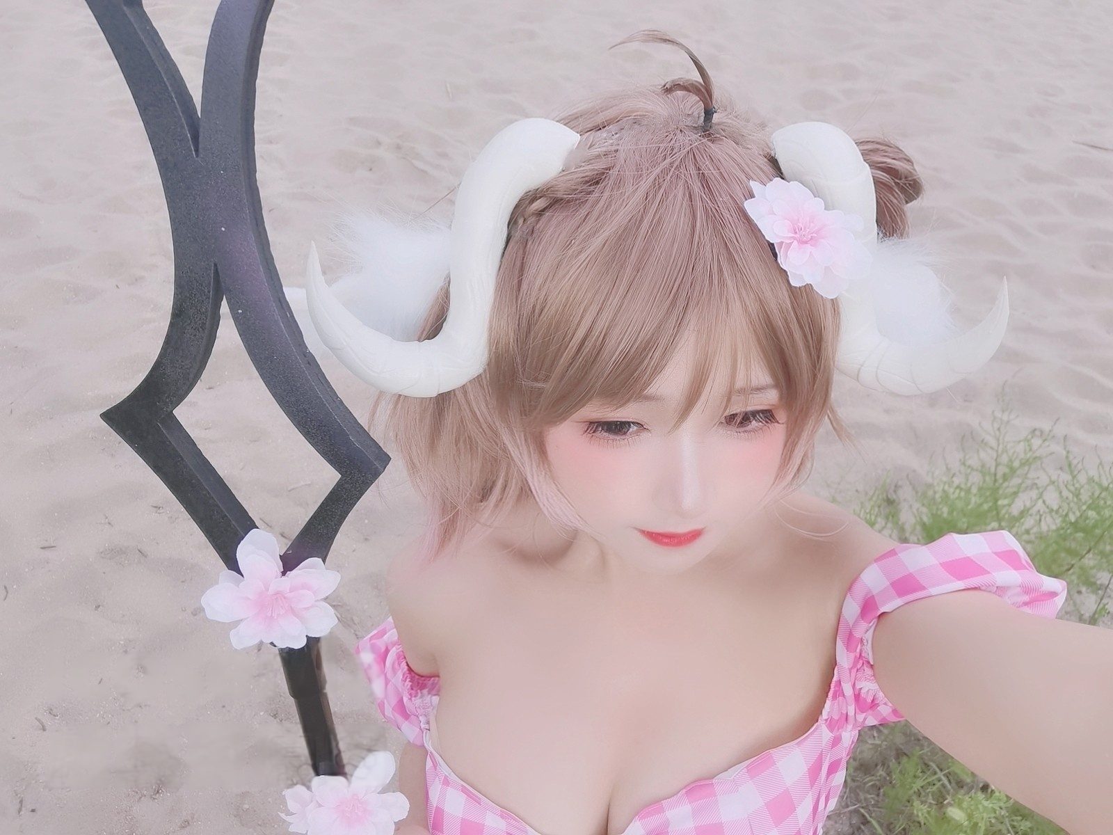 三度 69 小羊泳装 COS写真
