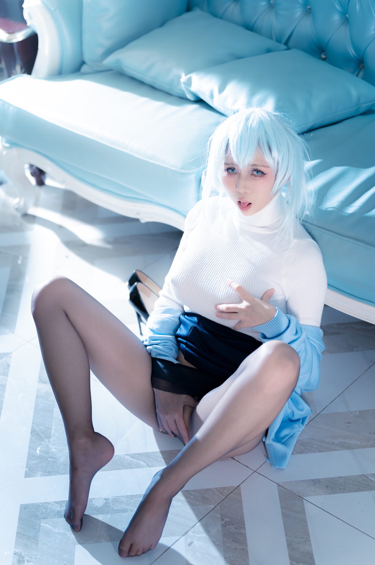上杉绘梨落 雪女 COS写真