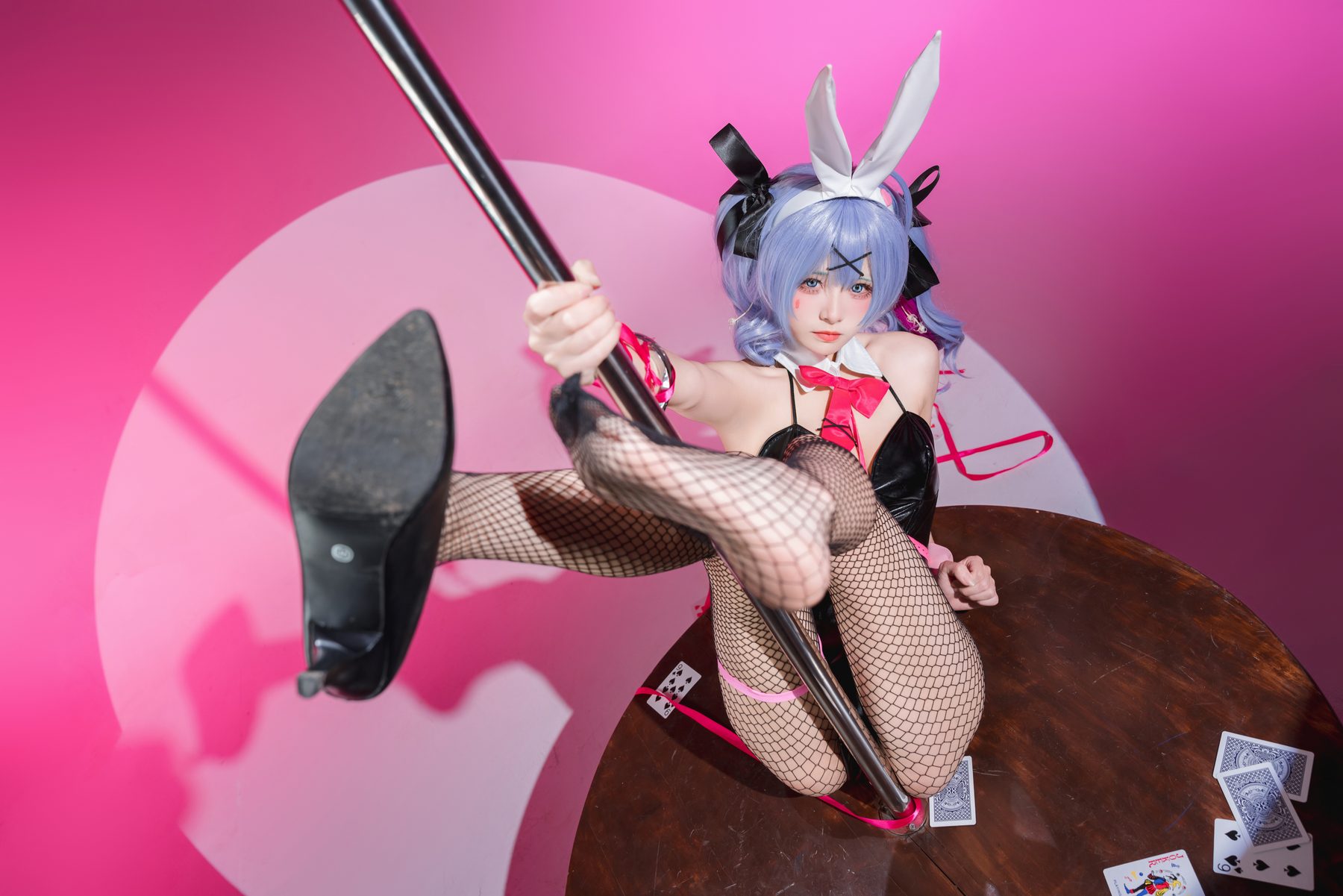 九柒喵 初音未来 兔子洞 COS写真