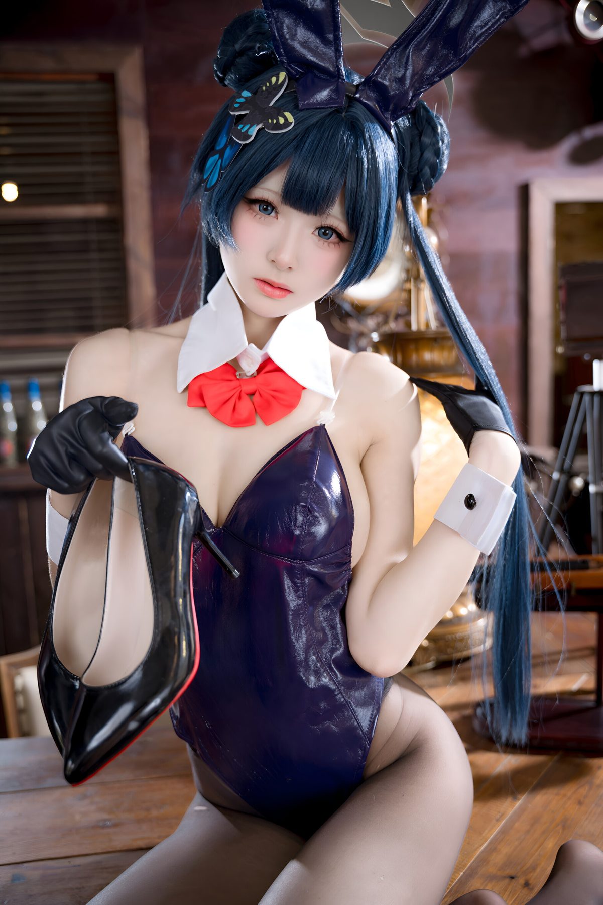 九柒喵 妃咲兔女郎 COS写真