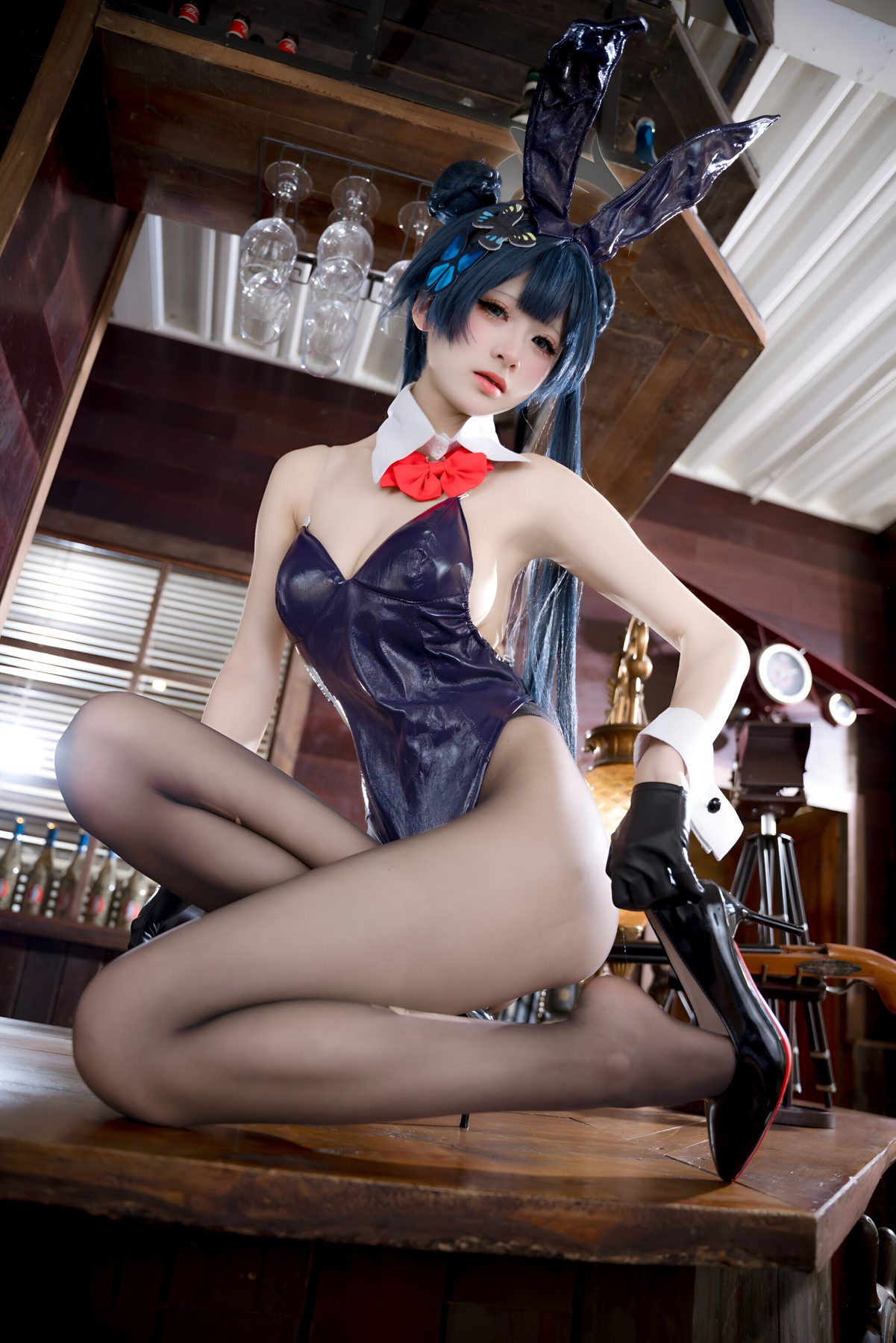 九柒喵 妃咲兔女郎 COS写真