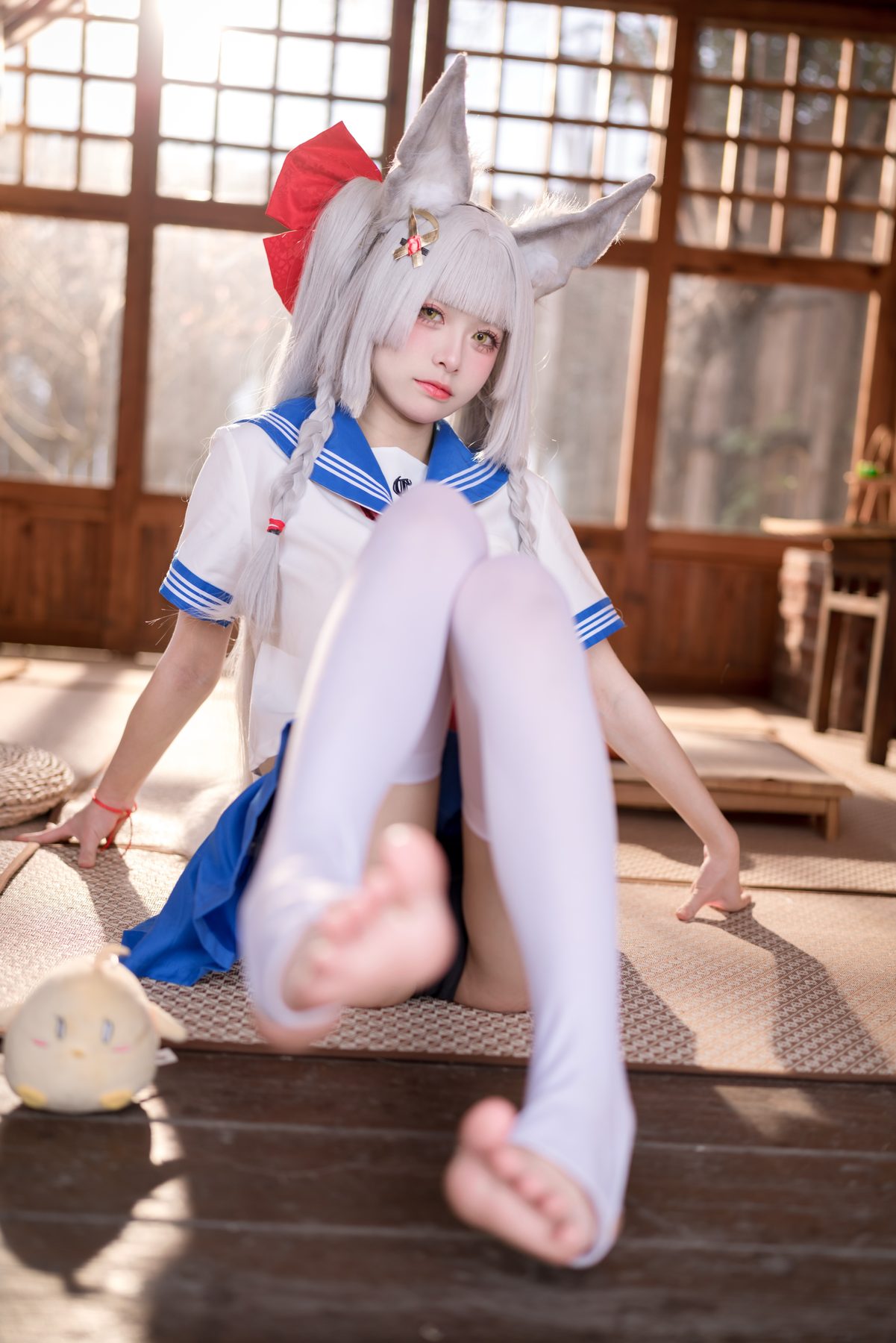 碧蓝航线 九柒喵 朝凪 JK COS写真