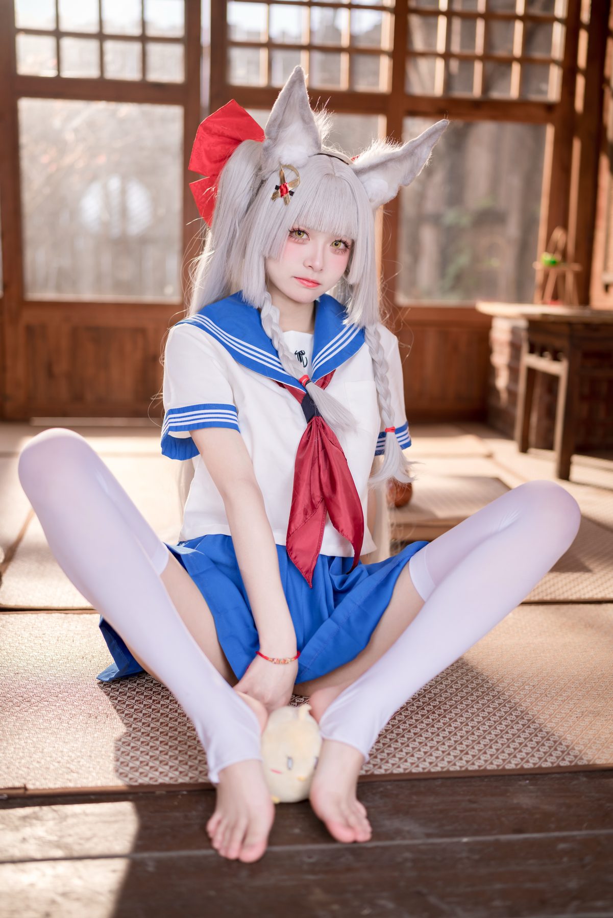 碧蓝航线 九柒喵 朝凪 JK COS写真