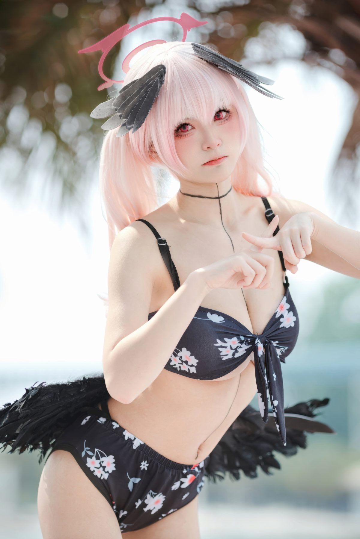 九柒喵 碧蓝航线 小春泳装 COS写真