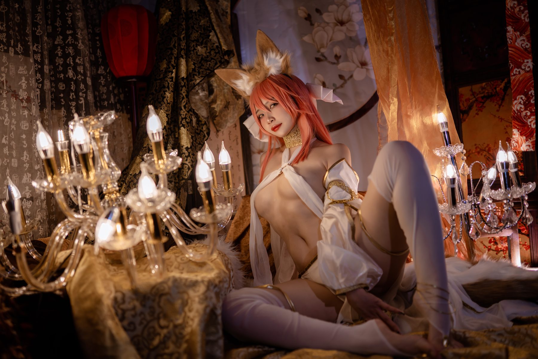 二佐Nisa cosplay写真_玉藻前舞娘合集 | 二佐Nisa COS玉藻前舞娘全套图包 [37P-477MB]