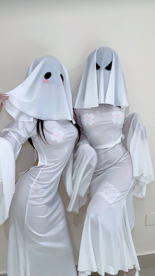 二佐Nisa &九曲Jean 幽灵娘 COS写真