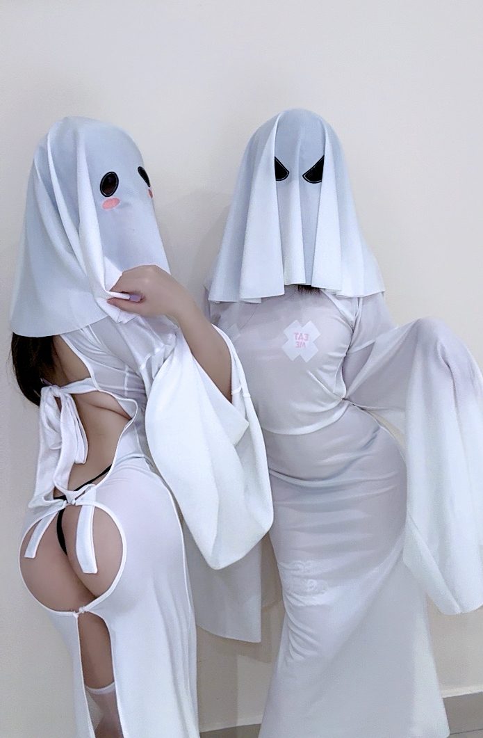 二佐Nisa &九曲Jean 幽灵娘 COS写真