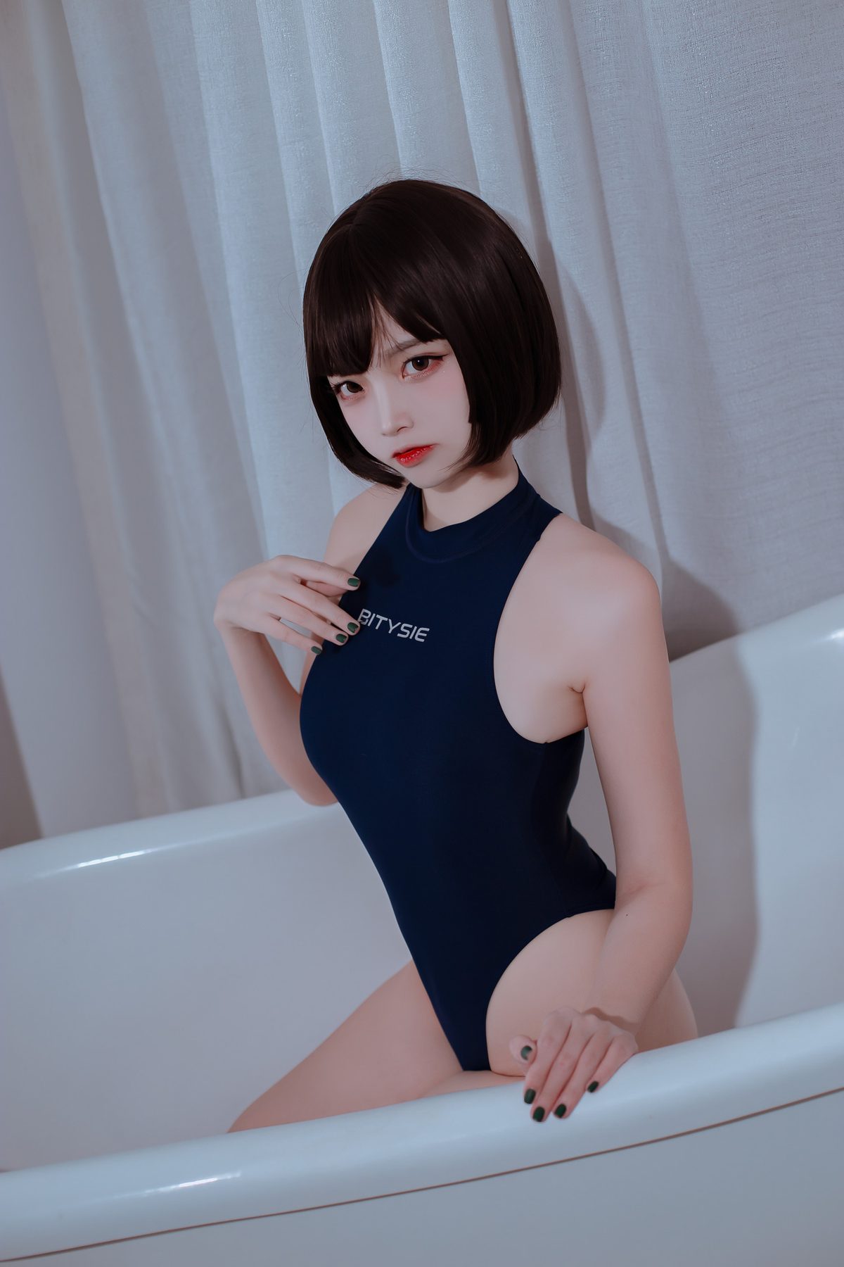 二佐Nisa 私房竞泳 COS写真