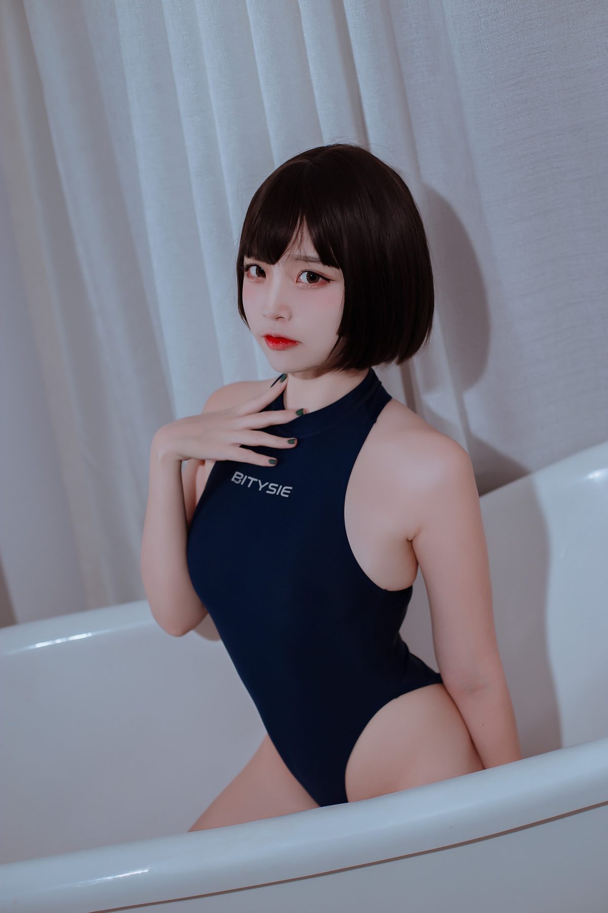 二佐Nisa 私房竞泳 COS写真