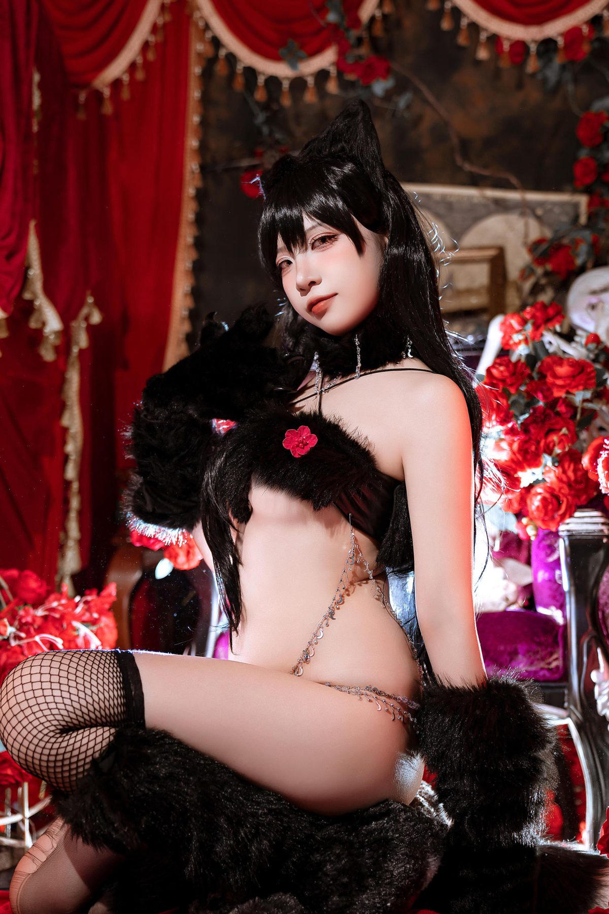 二佐Nisa 碧蓝航线 爱宕万圣节 COS写真