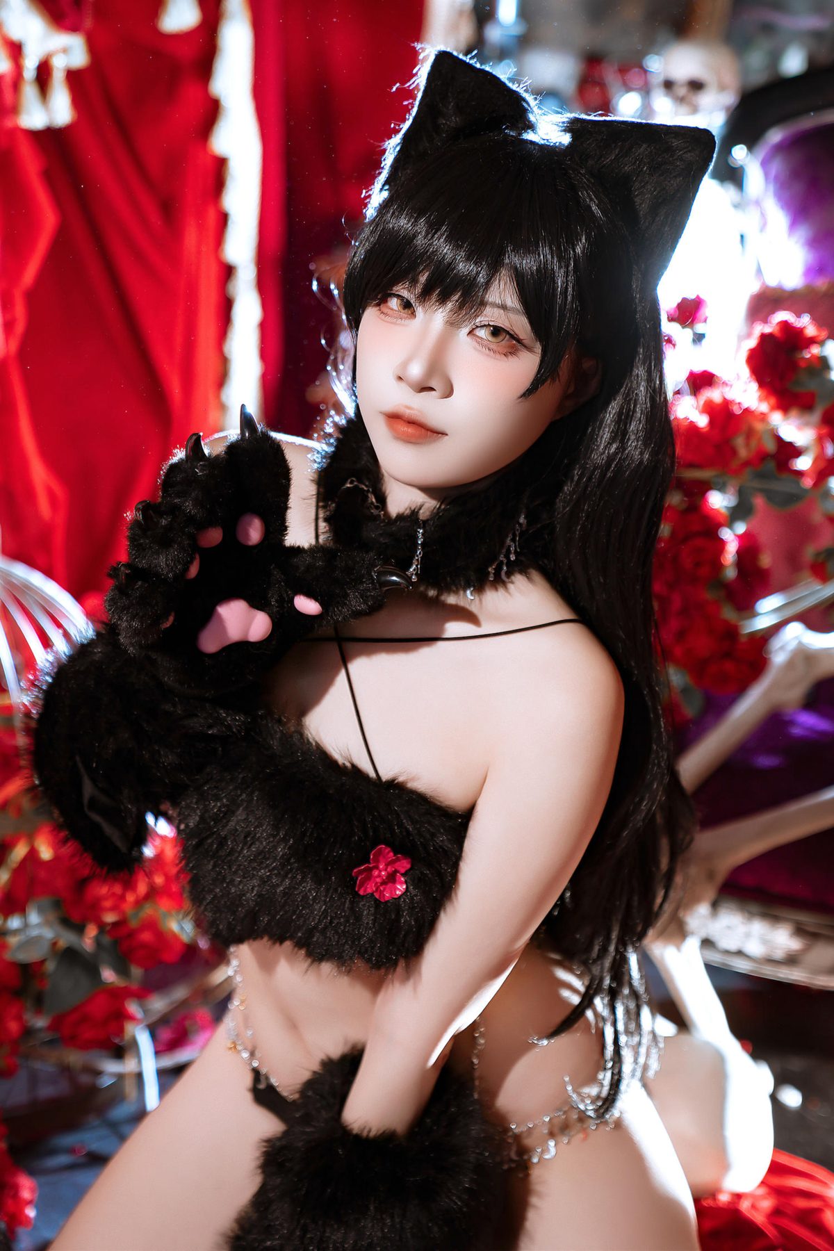 二佐Nisa 碧蓝航线 爱宕万圣节 COS写真
