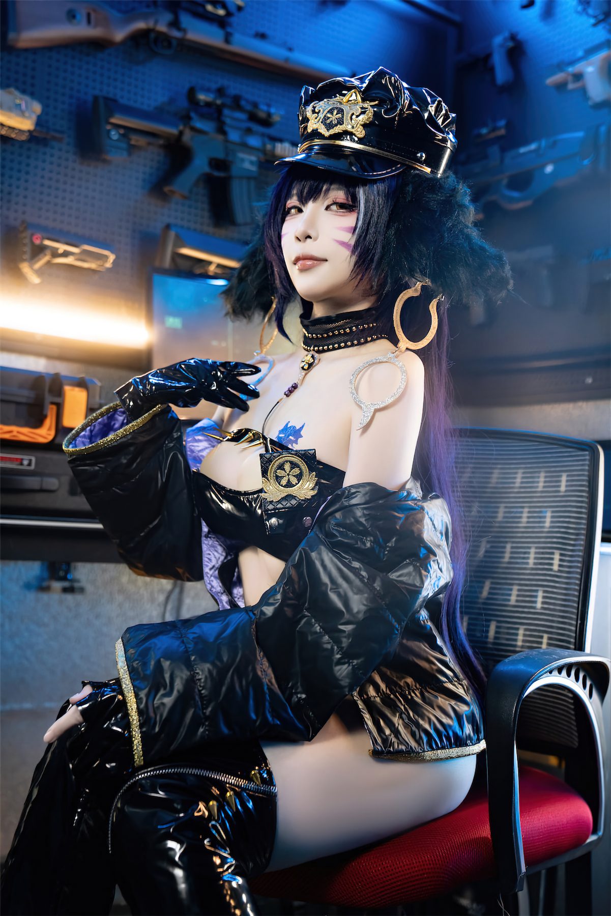 二佐Nisa 碧蓝航线 武藏 女警 COS写真