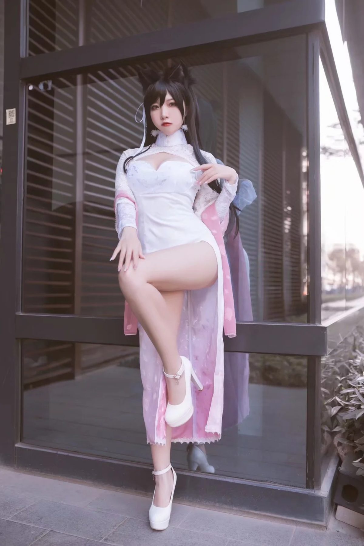 二佐Nisa 碧蓝航线 爱宕旗袍 COS写真