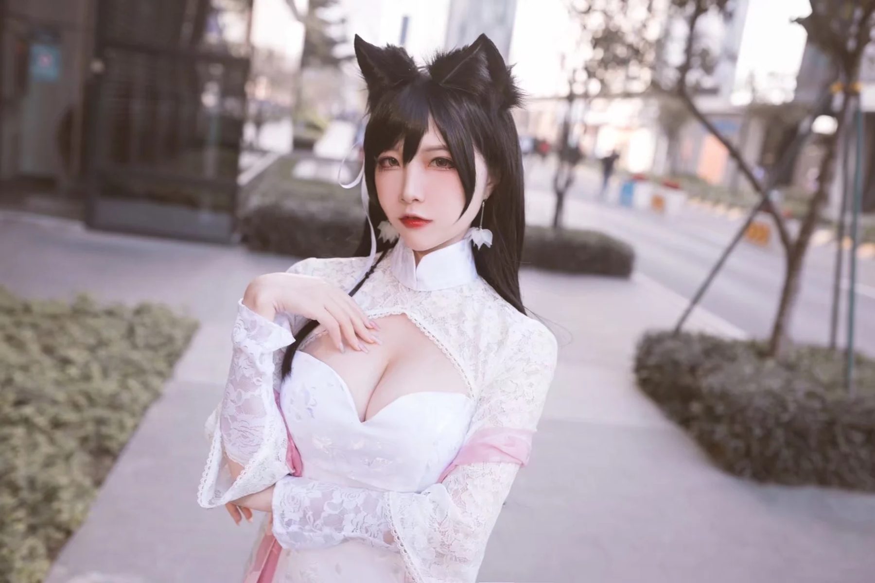 二佐Nisa 碧蓝航线 爱宕旗袍 COS写真
