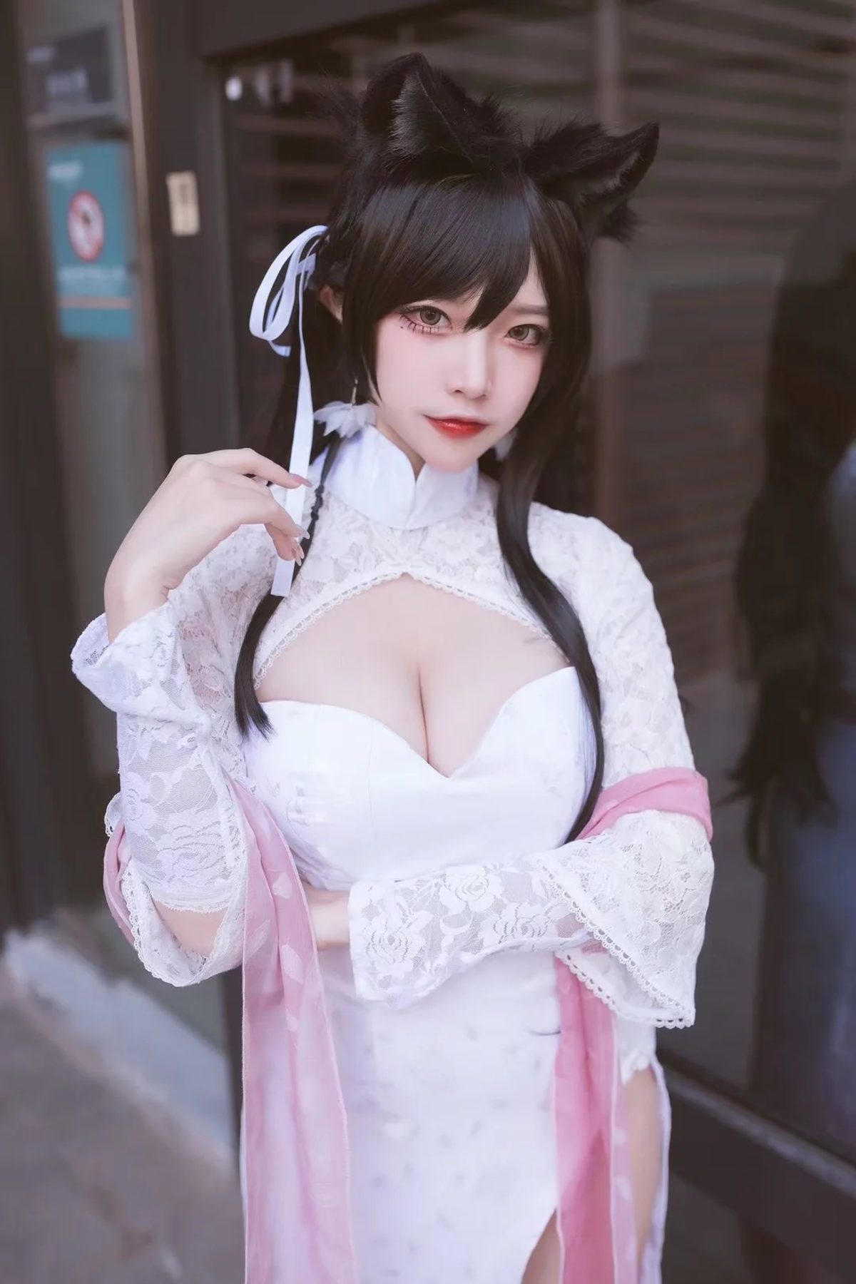 二佐Nisa 碧蓝航线 爱宕旗袍 COS写真