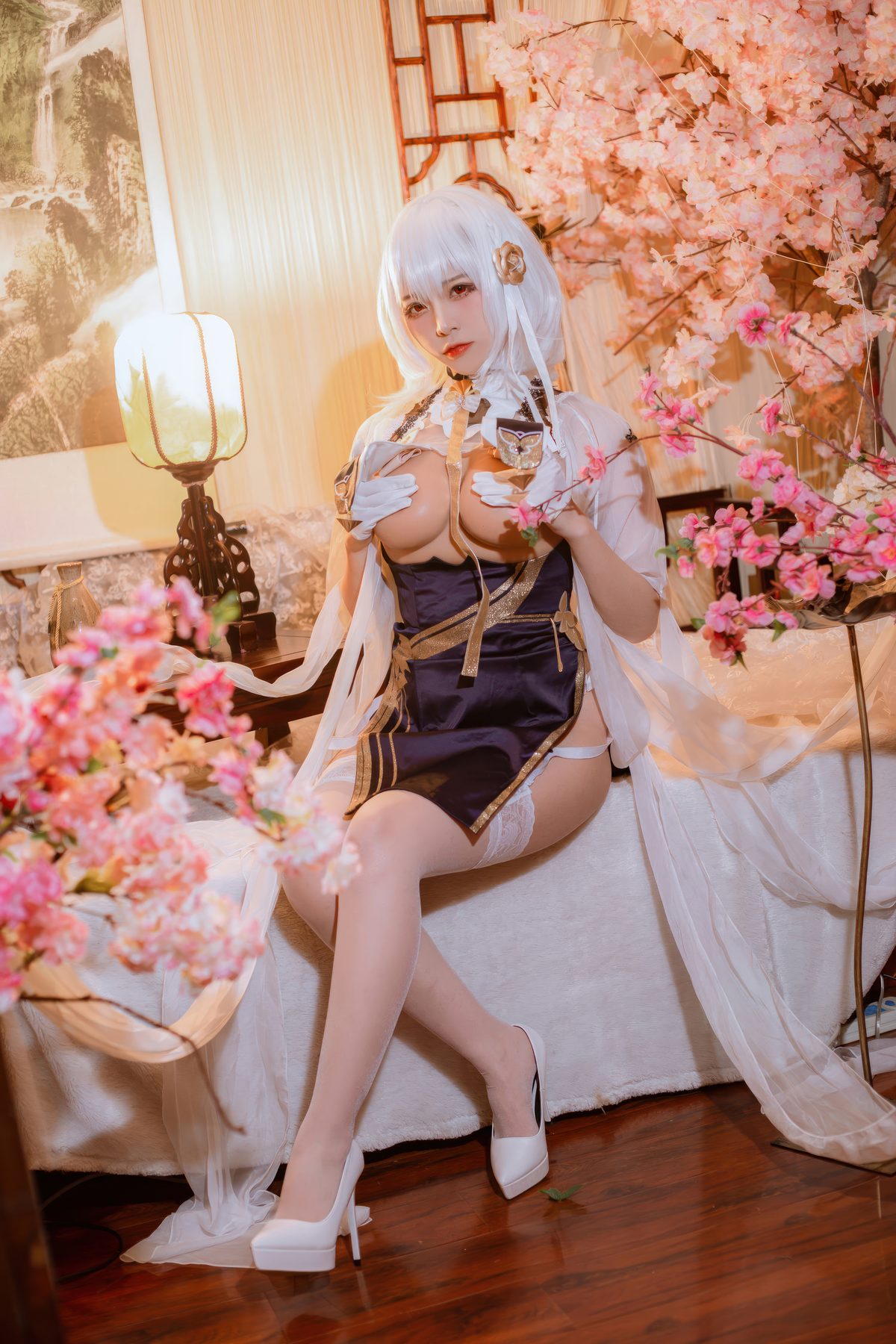 二佐Nisa 碧蓝航线 天狼星旗袍 COS写真