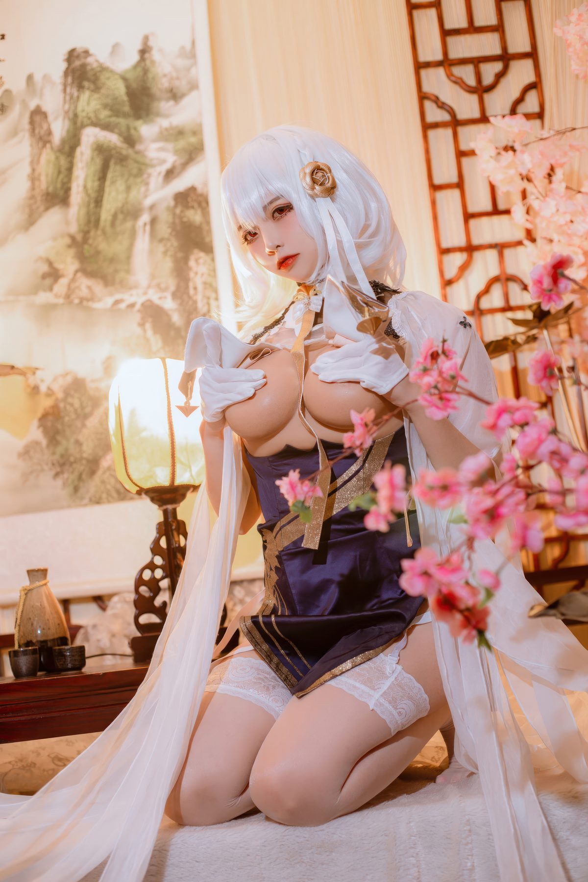 二佐Nisa 碧蓝航线 天狼星旗袍 COS写真