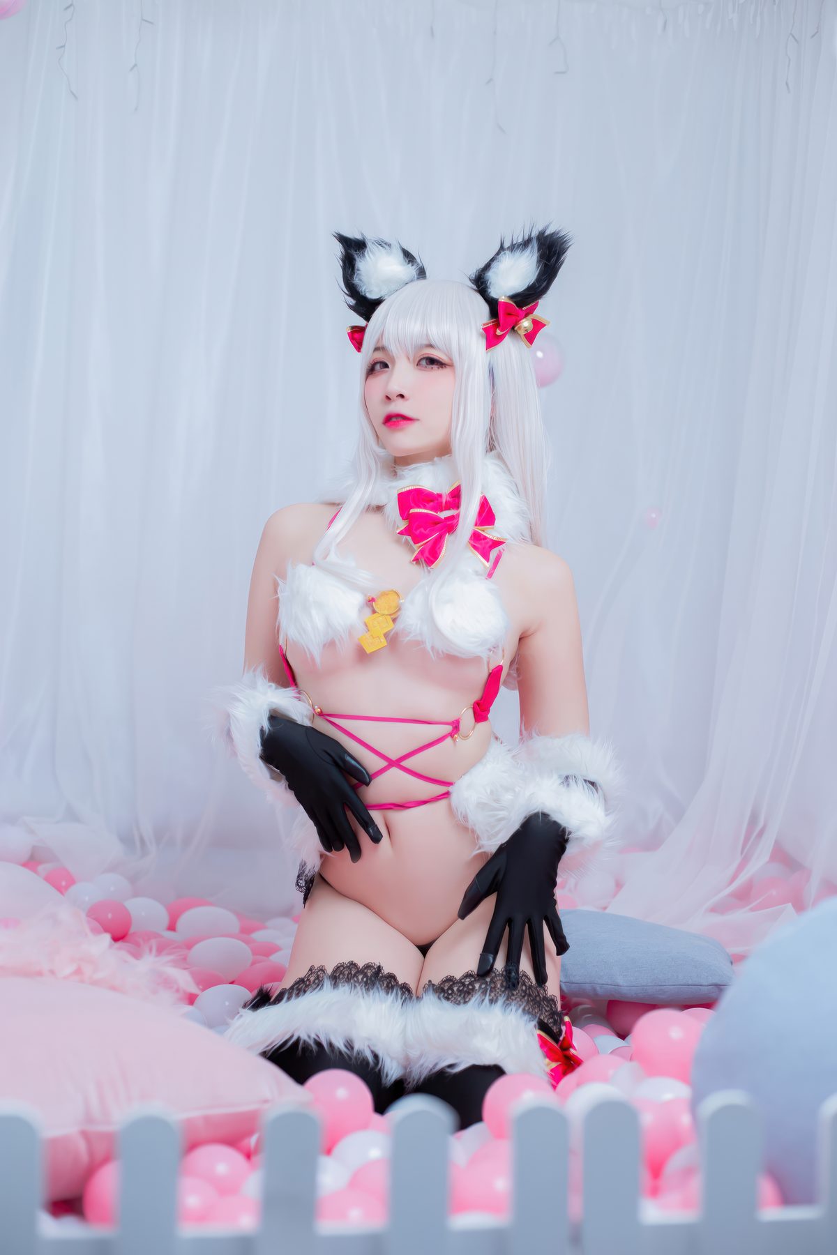 二佐Nisa Fate 伊莉雅野兽 COS写真