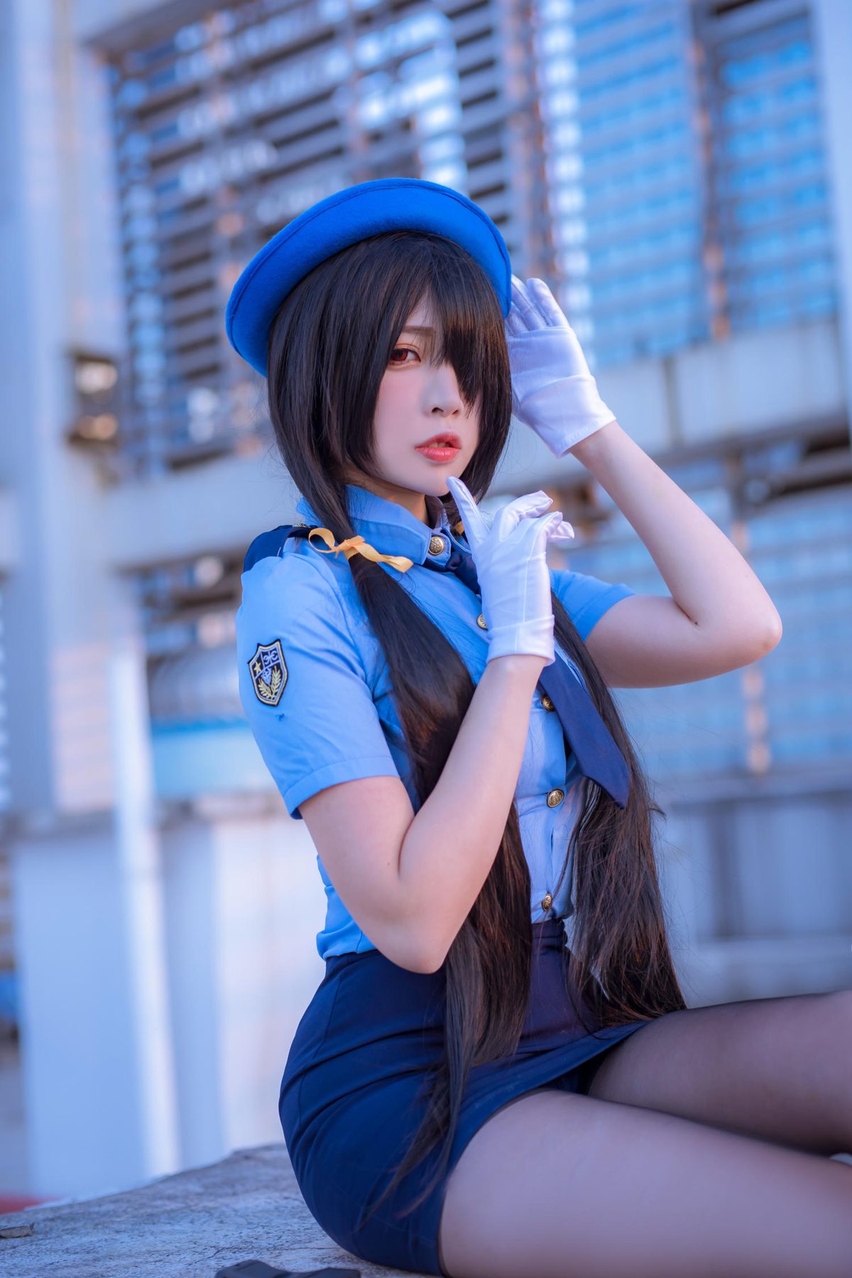 二佐Nisa 约会大作战 狂三 女警 COS写真