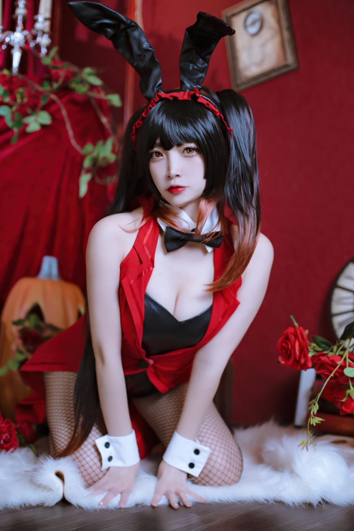 二佐Nisa 时崎狂三 兔女郎 COS写真