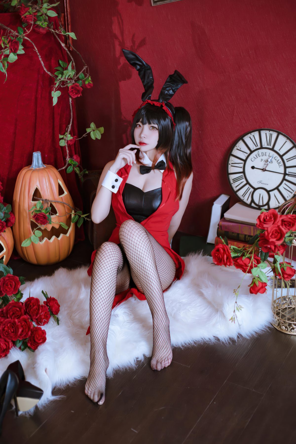 二佐Nisa 时崎狂三 兔女郎 COS写真