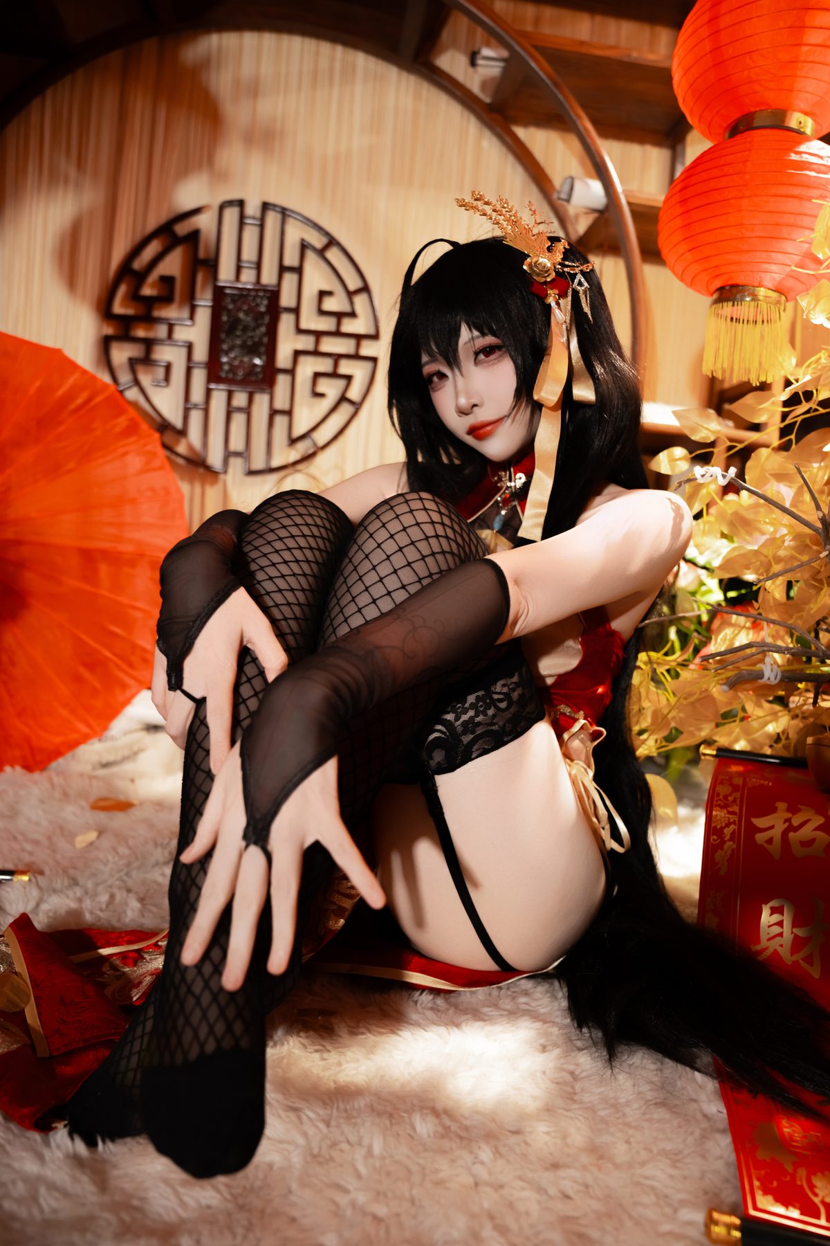二佐Nisa 碧蓝航线 大凤旗袍 COS写真