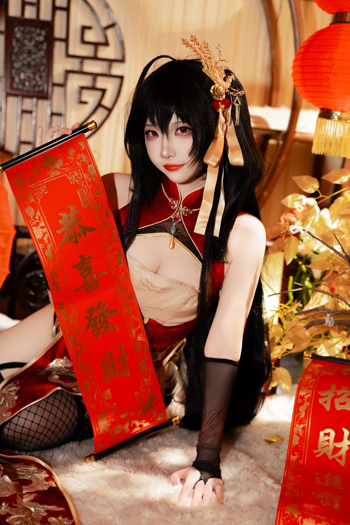 二佐Nisa 碧蓝航线 大凤旗袍 COS写真