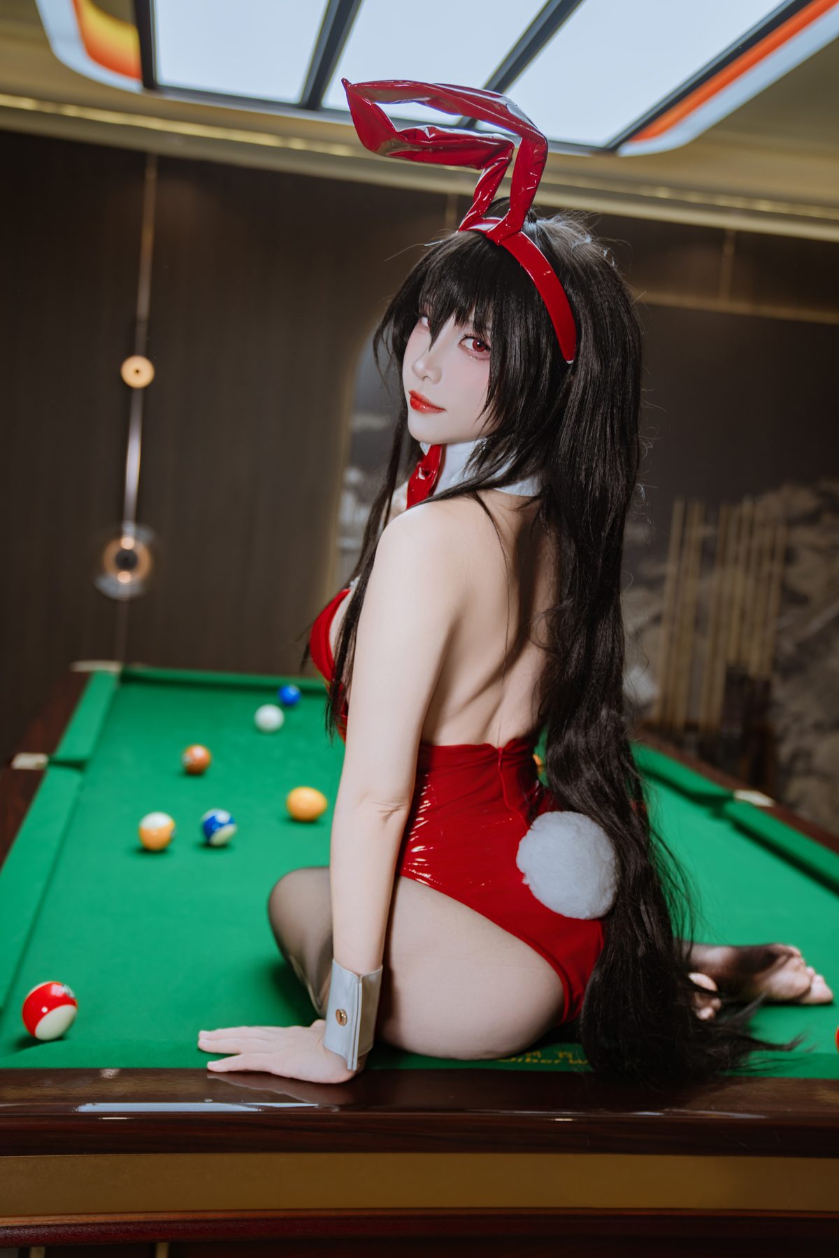 二佐Nisa 碧蓝航线 大凤·桌球兔女郎 COS写真
