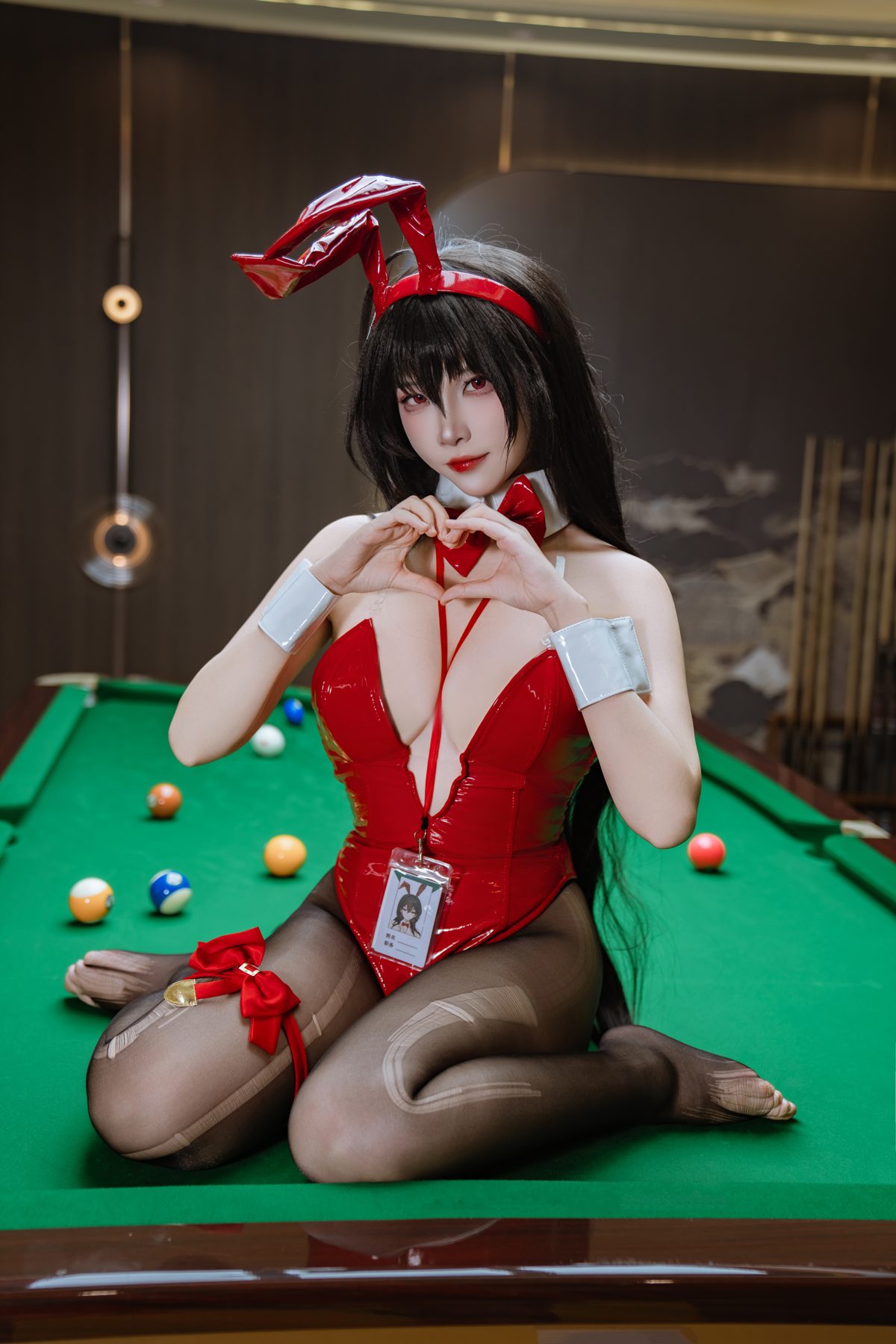 二佐Nisa 碧蓝航线 大凤·桌球兔女郎 COS写真