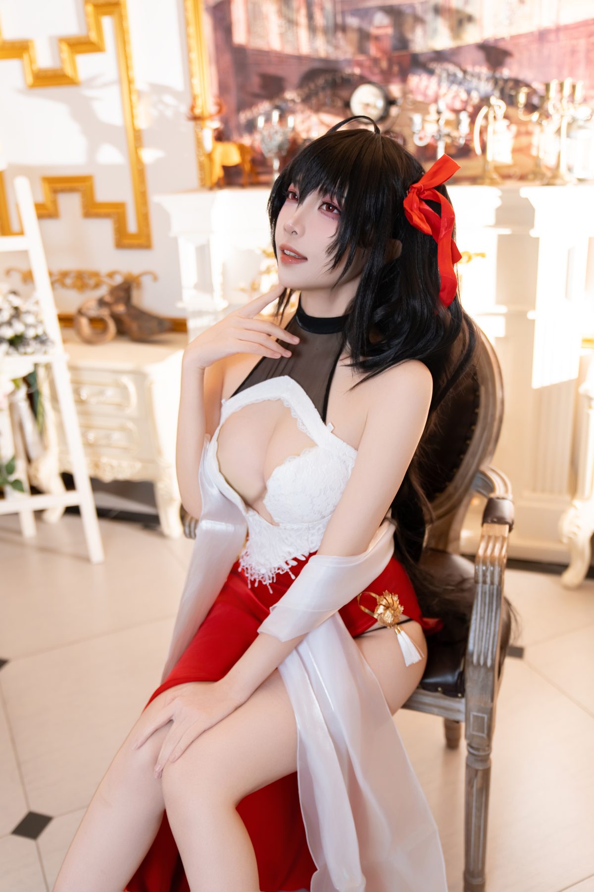 二佐Nisa 碧蓝航线 大凤誓约礼服 COS写真
