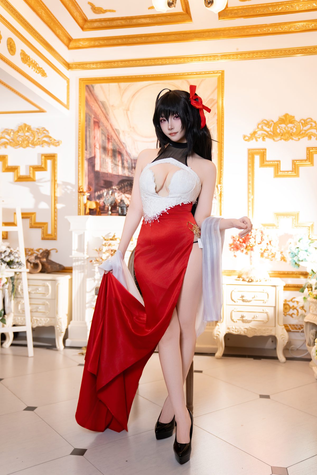 二佐Nisa cosplay写真_碧蓝航线大凤誓约礼服合集 | 二佐Nisa COS大凤誓约礼服全套图包 [37P-823.9M]