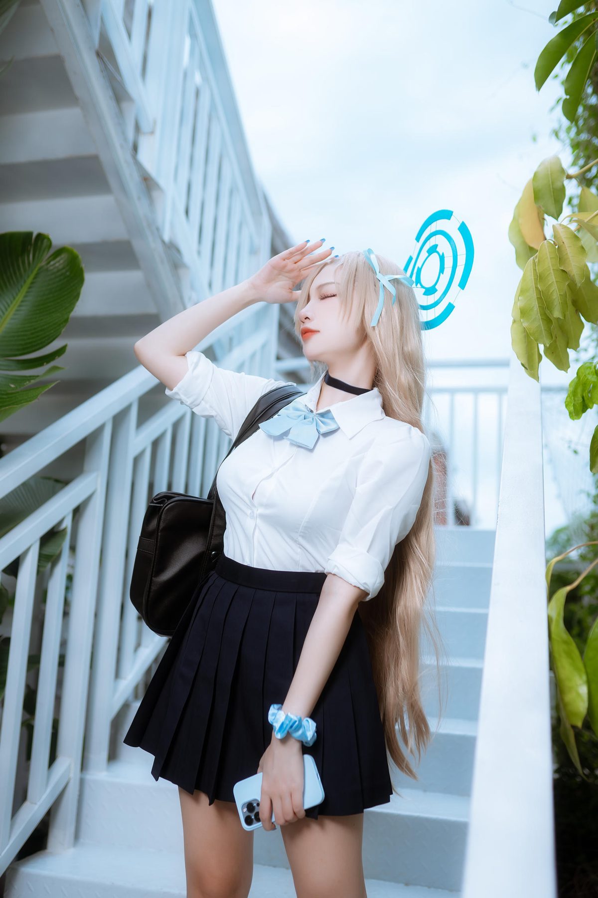 二佐Nisa cosplay写真_蔚蓝档案一之濑明日奈JK制服合集 | 二佐Nisa COS一之濑明日奈全套图包 [23P-264M]