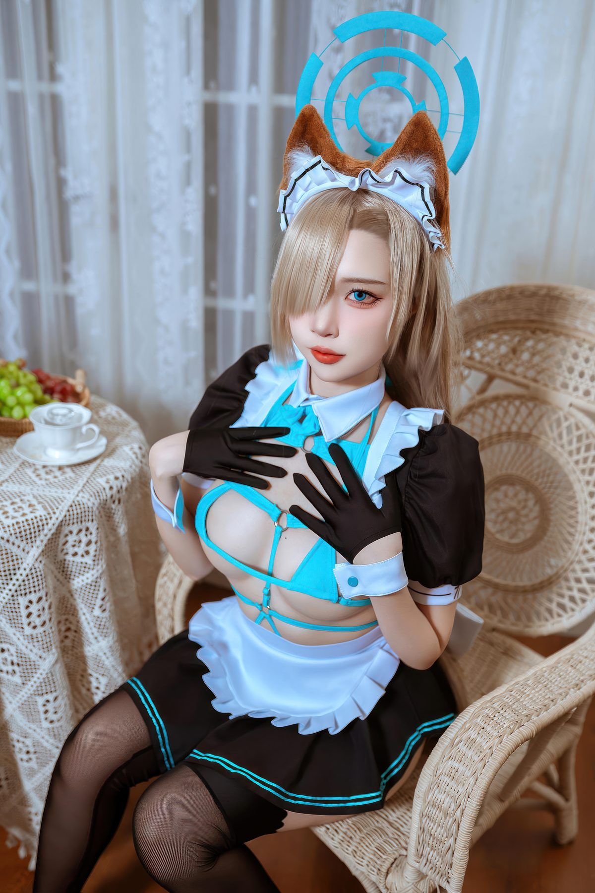 二佐Nisa cosplay写真_蔚蓝档案一之濑明日奈猫耳女仆合集 | 二佐Nisa COS一之濑明日奈全套图包 [39P-436M]