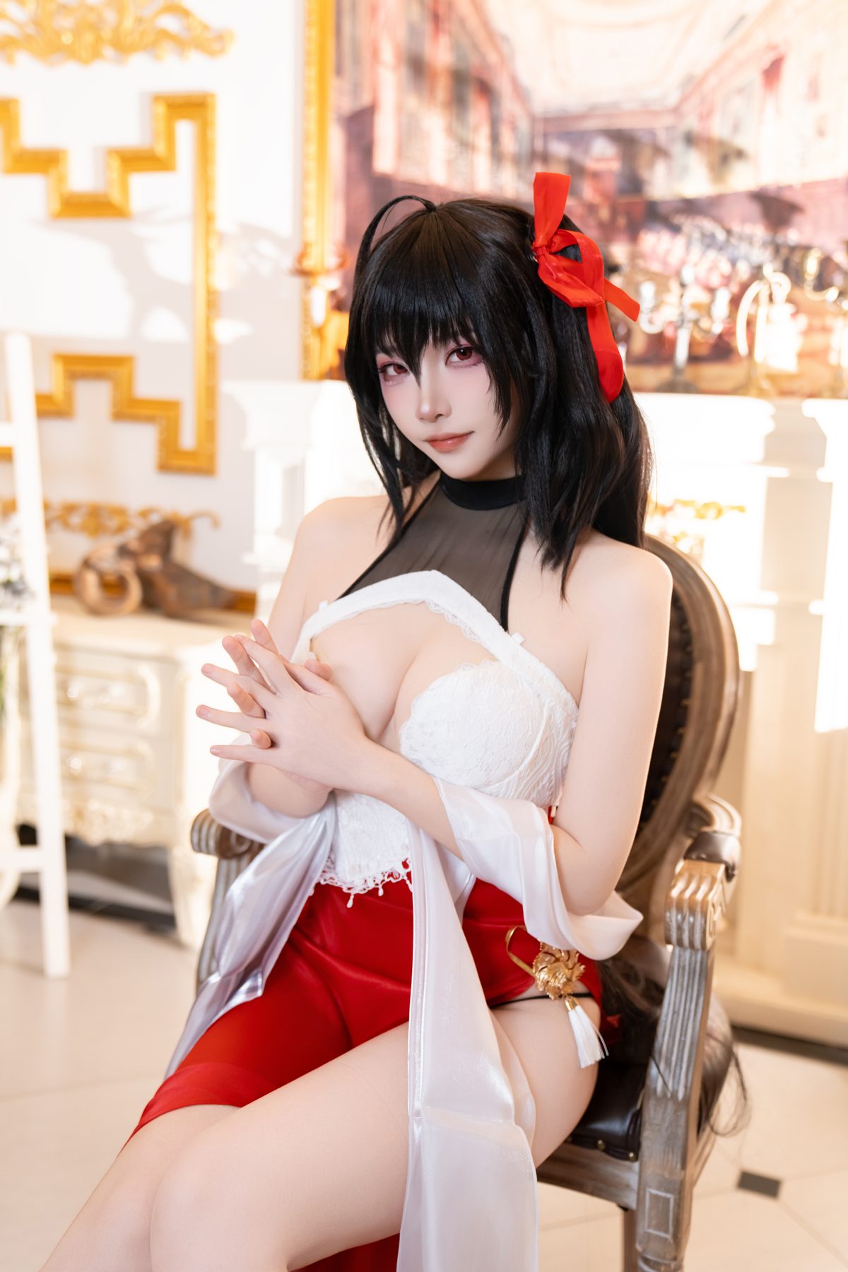 二佐Nisa 碧蓝航线 大凤誓约礼服37P 823 COS写真