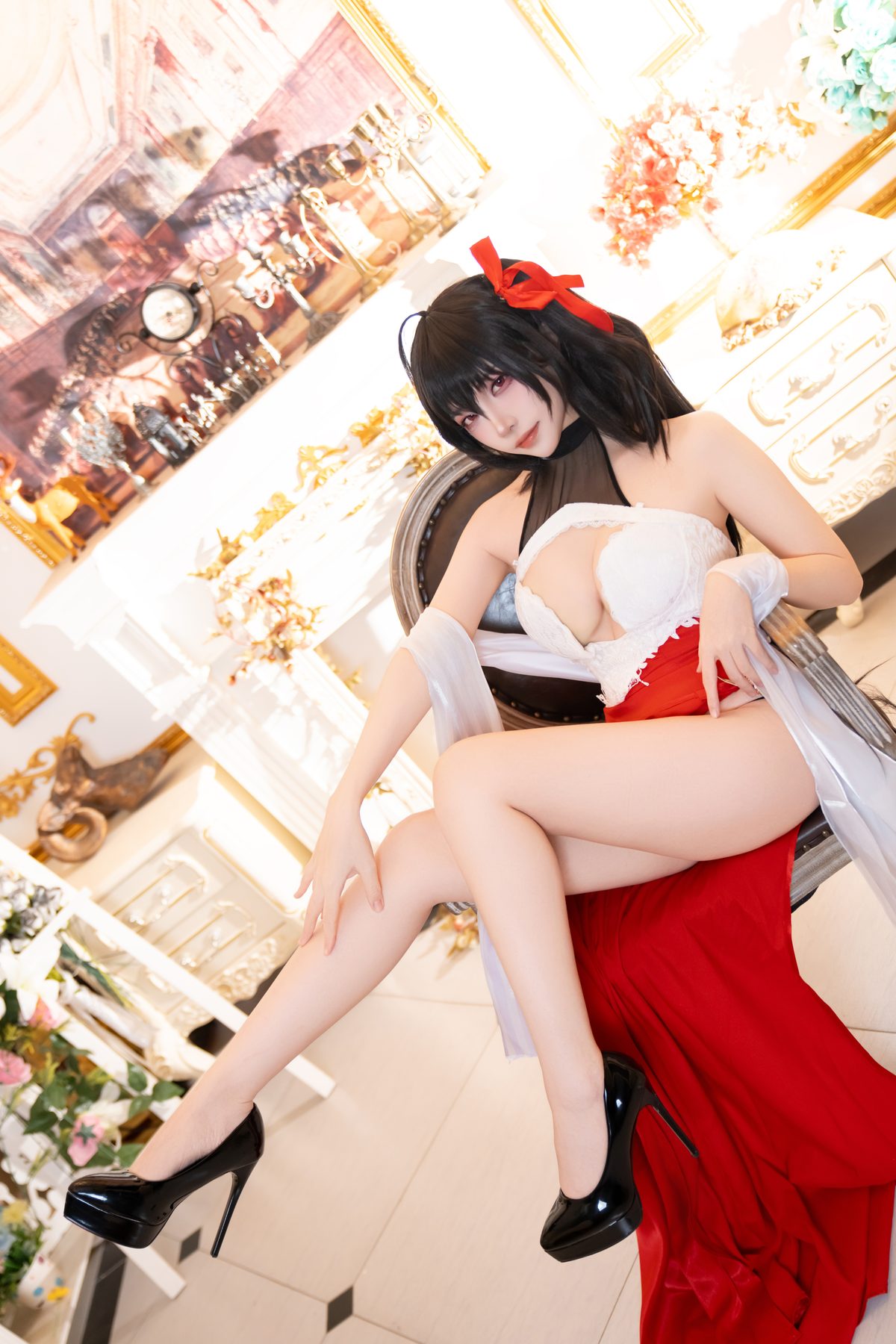 二佐Nisa 碧蓝航线 大凤誓约礼服37P 823 COS写真