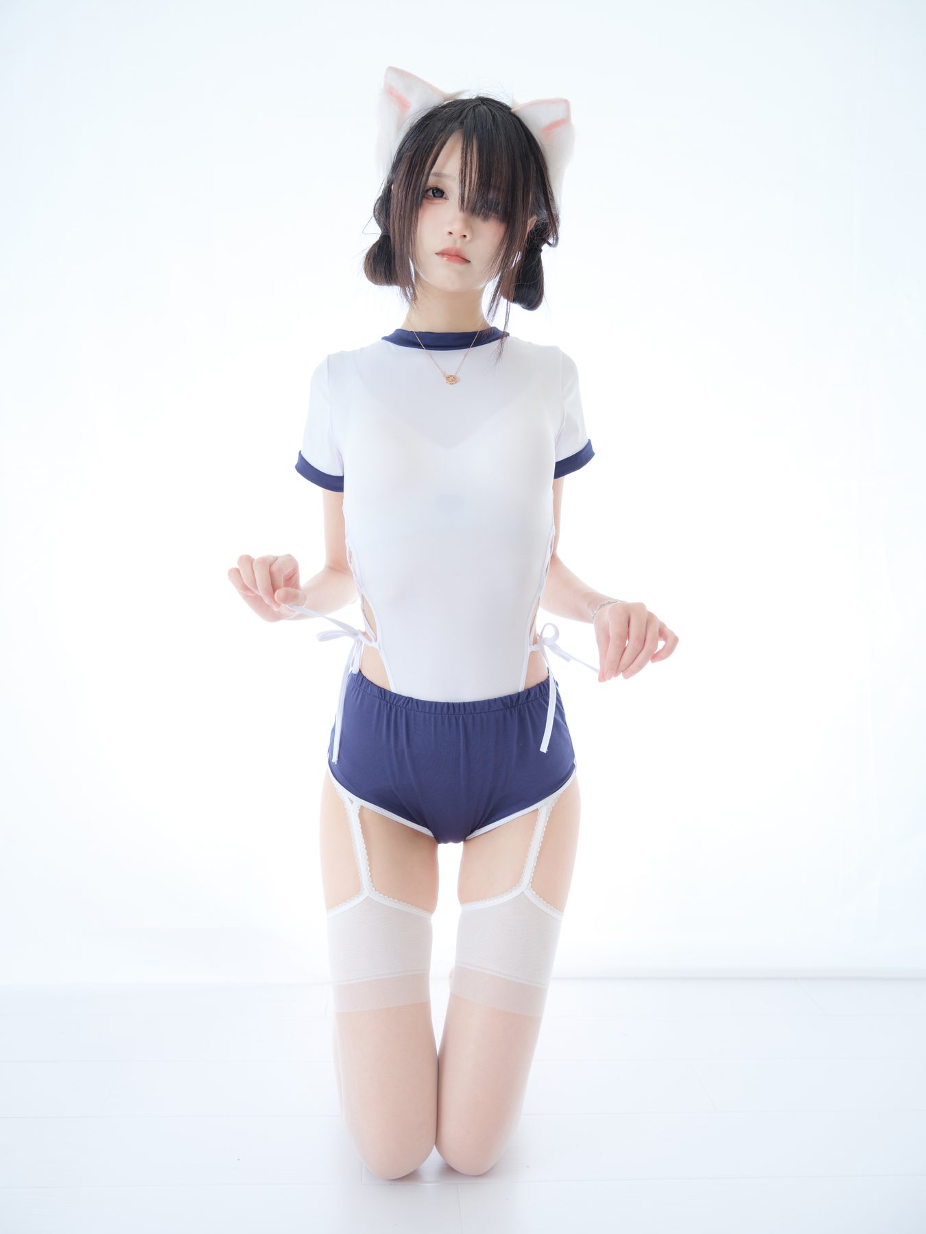 五更百鬼 舰长 体操服 猫耳 COS写真