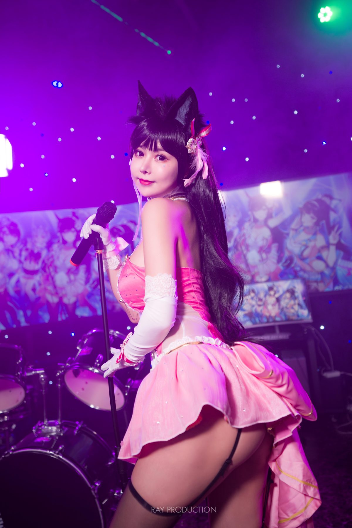 亚马逊鲶鱼 爱宕 打歌服 COS写真