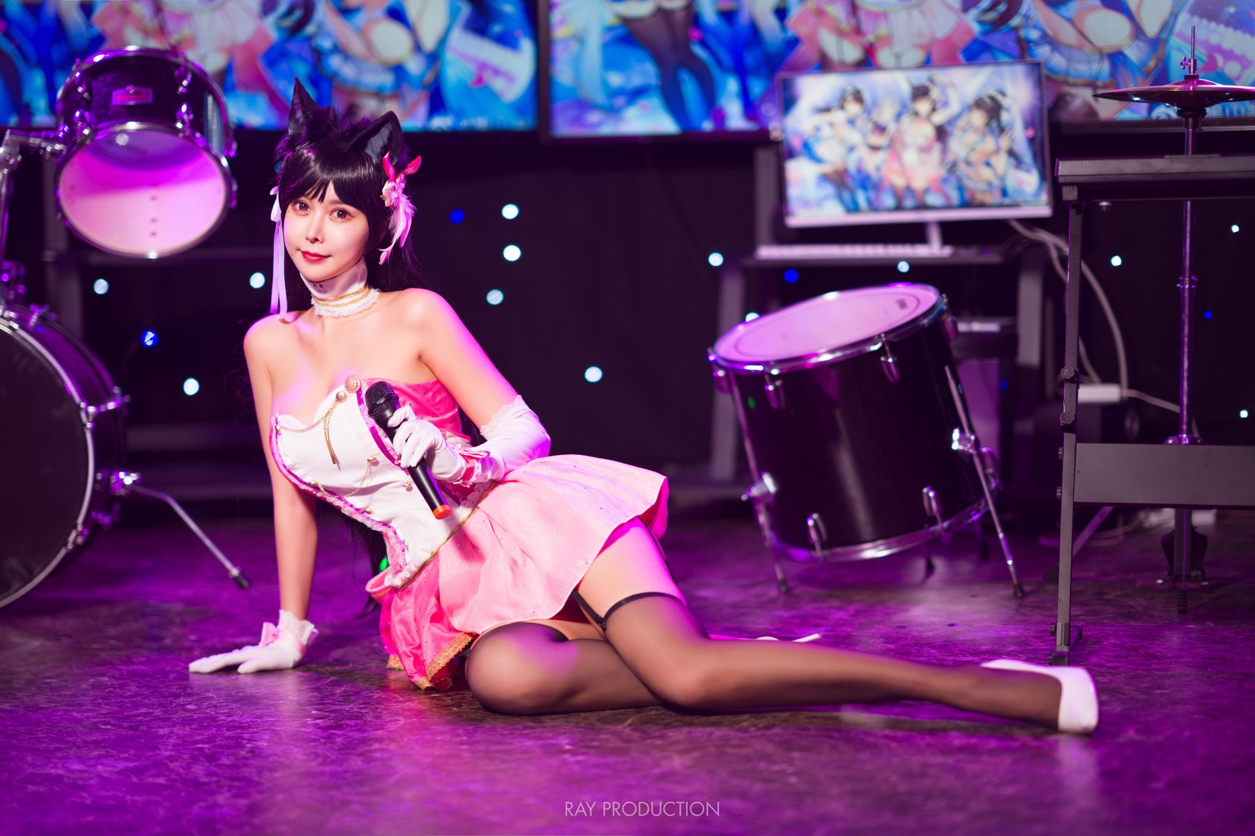 亚马逊鲶鱼 爱宕 打歌服 COS写真