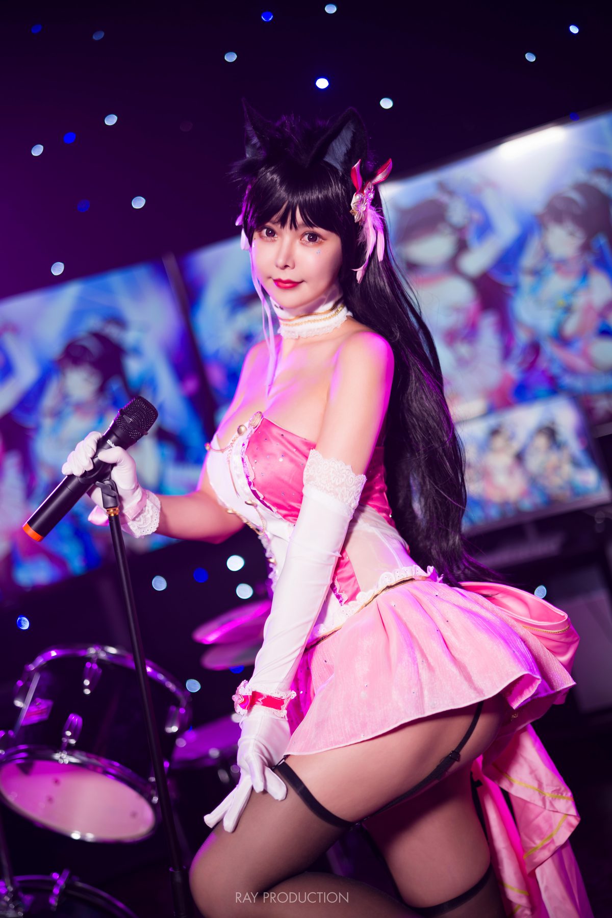 亚马逊鲶鱼 爱宕 打歌服 COS写真
