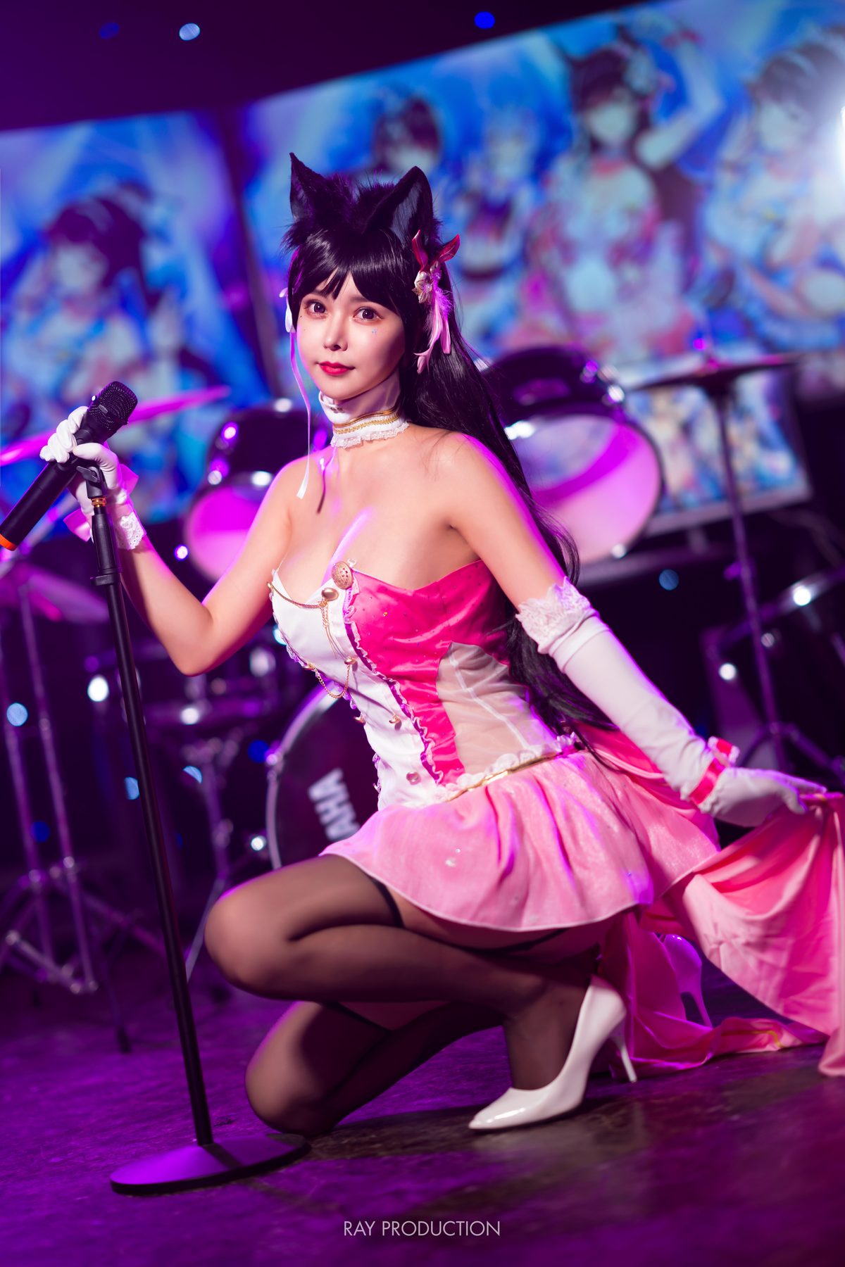 亚马逊鲶鱼 爱宕 打歌服 COS写真