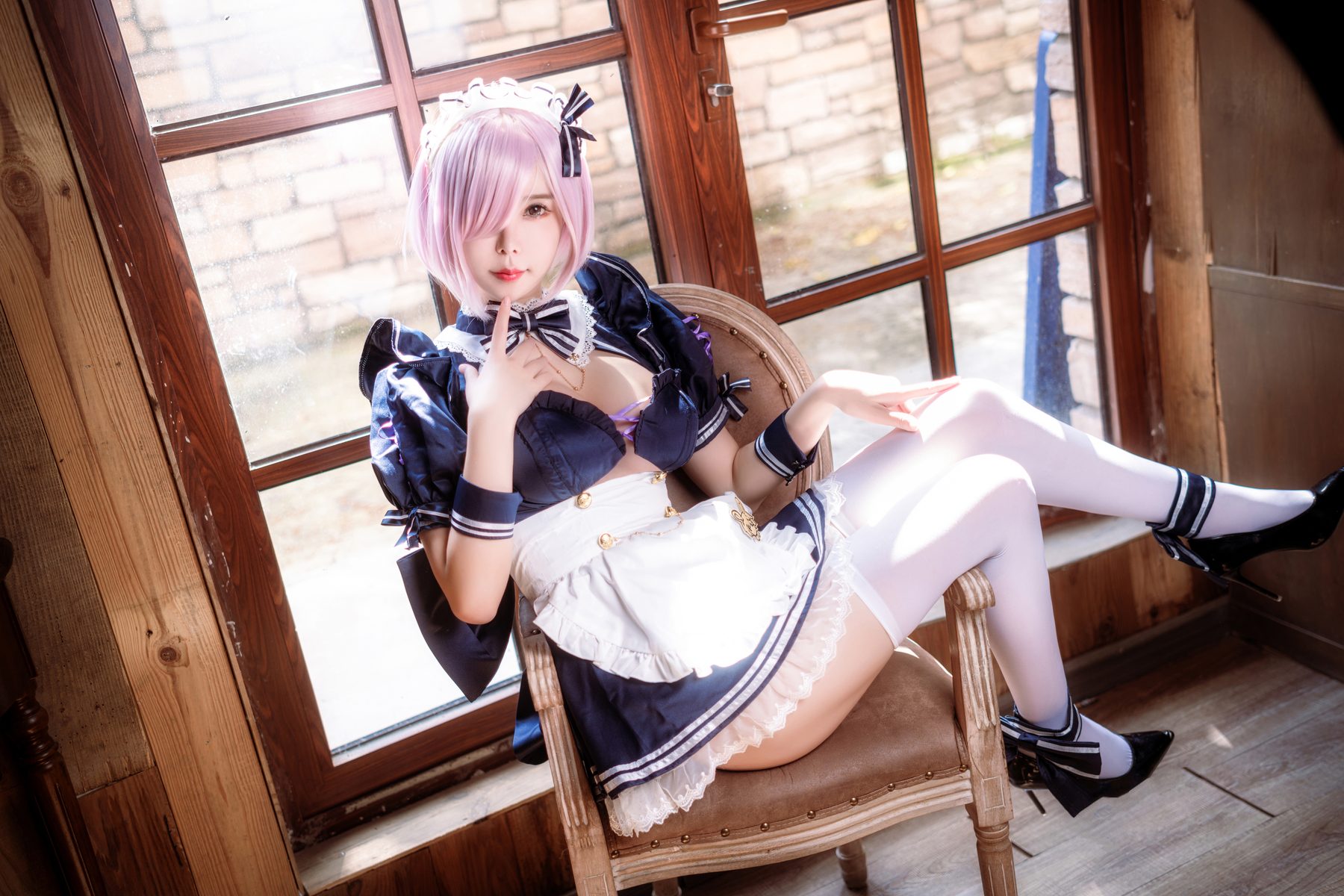 亚马逊鲶鱼 FGO 玛修女仆 COS写真