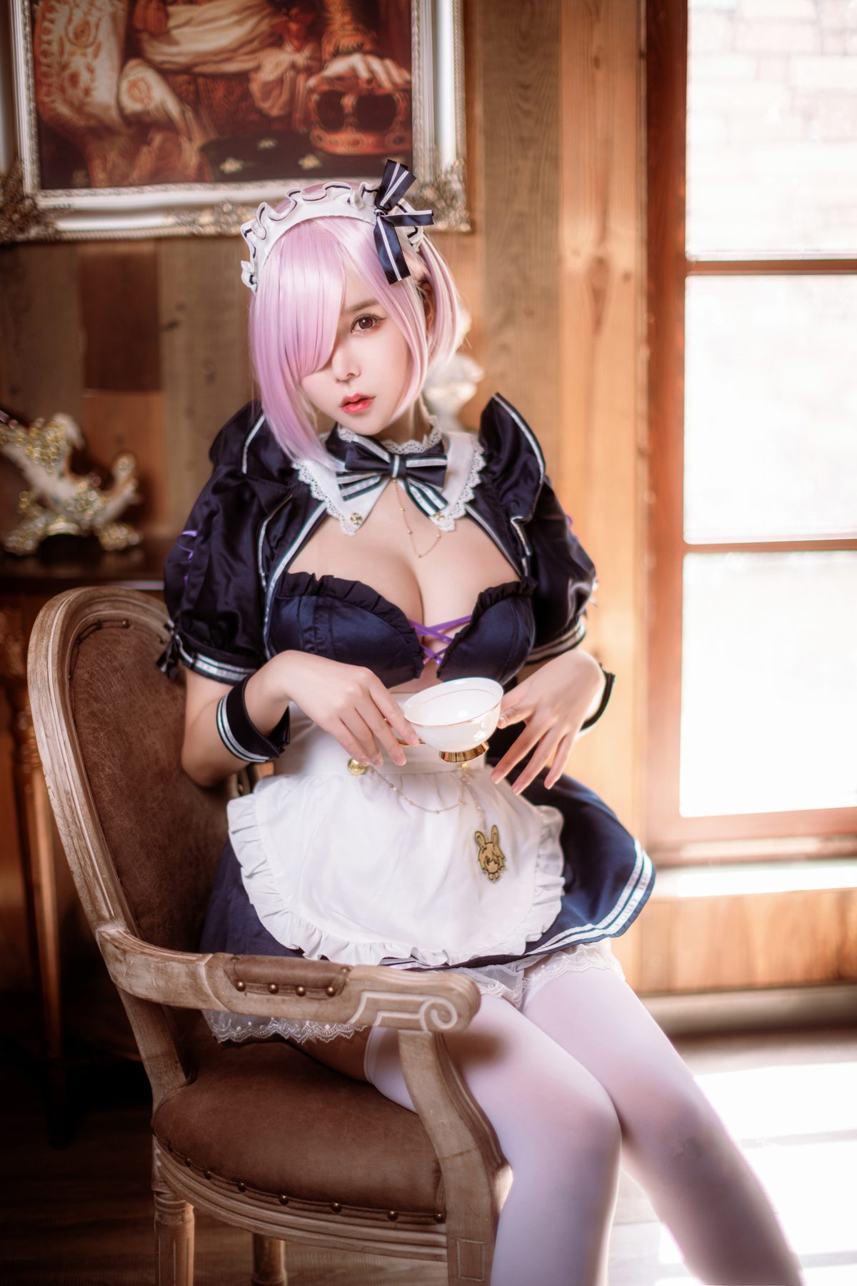 亚马逊鲶鱼 FGO 玛修女仆 COS写真