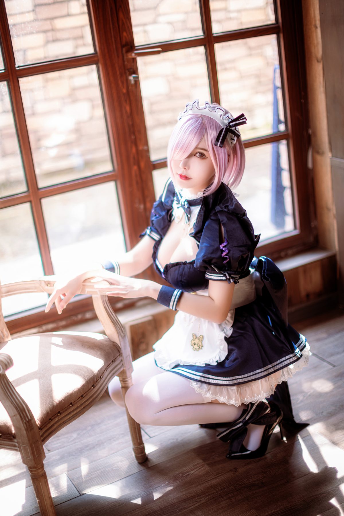 亚马逊鲶鱼 FGO 玛修女仆 COS写真