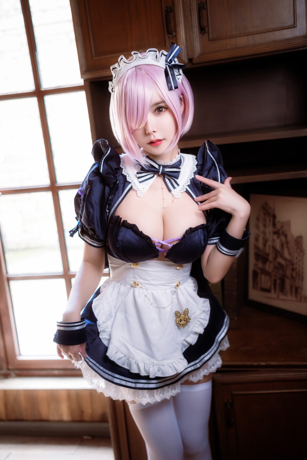 亚马逊鲶鱼 FGO 玛修女仆 COS写真