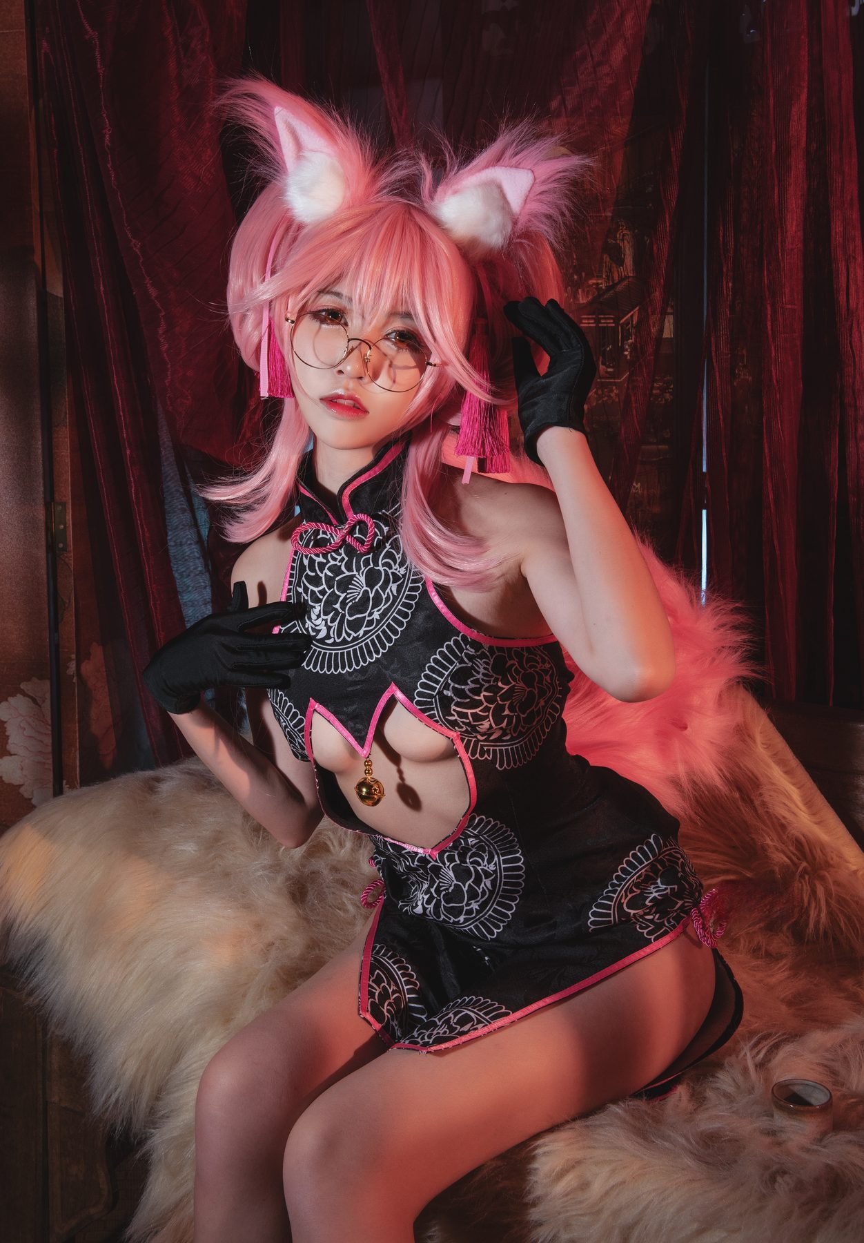 亚马逊鲶鱼 FGO 玉藻前旗袍 COS写真