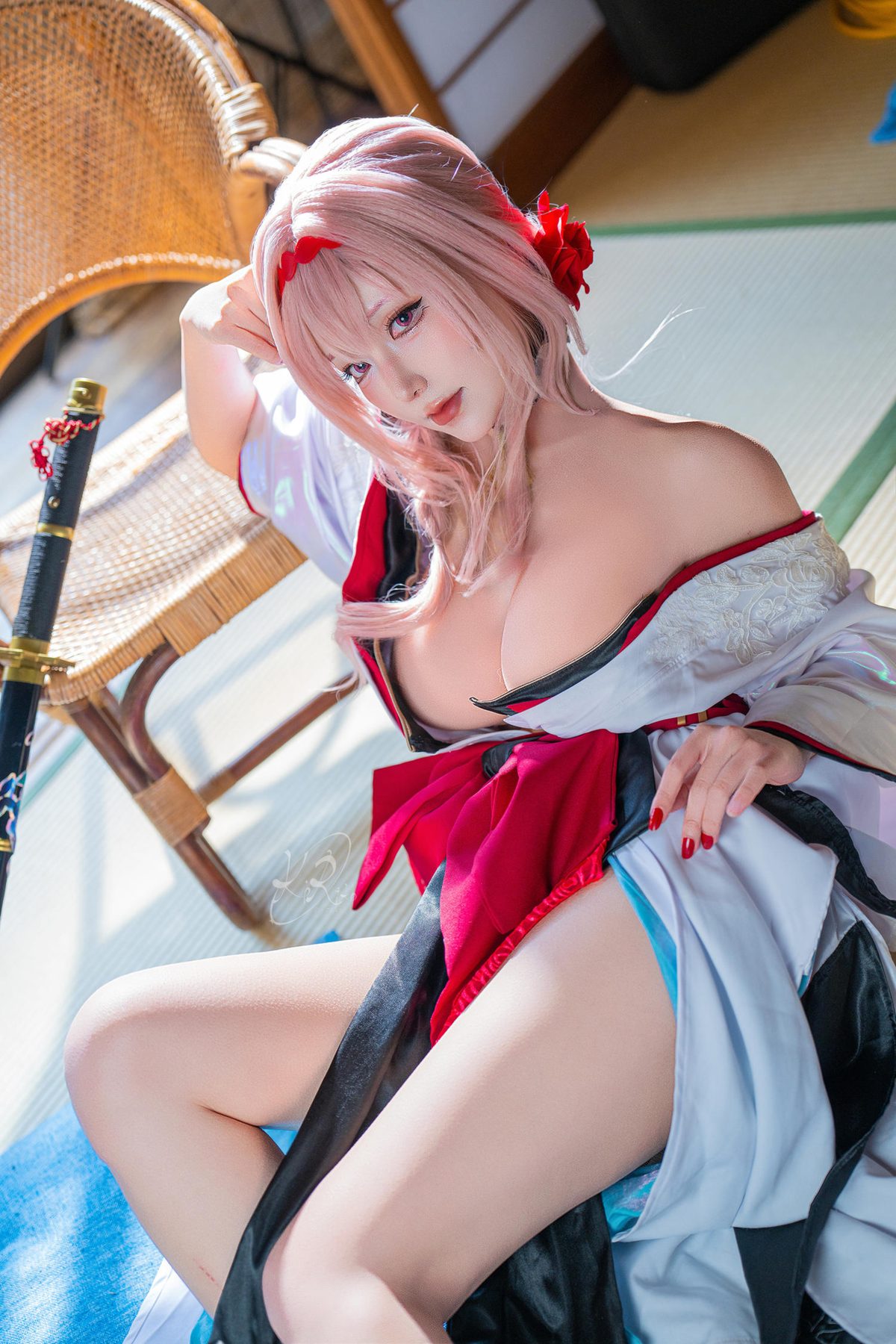 切切celia 胜利女神:妮姬 红莲:暗影 憧憬之花 COS写真