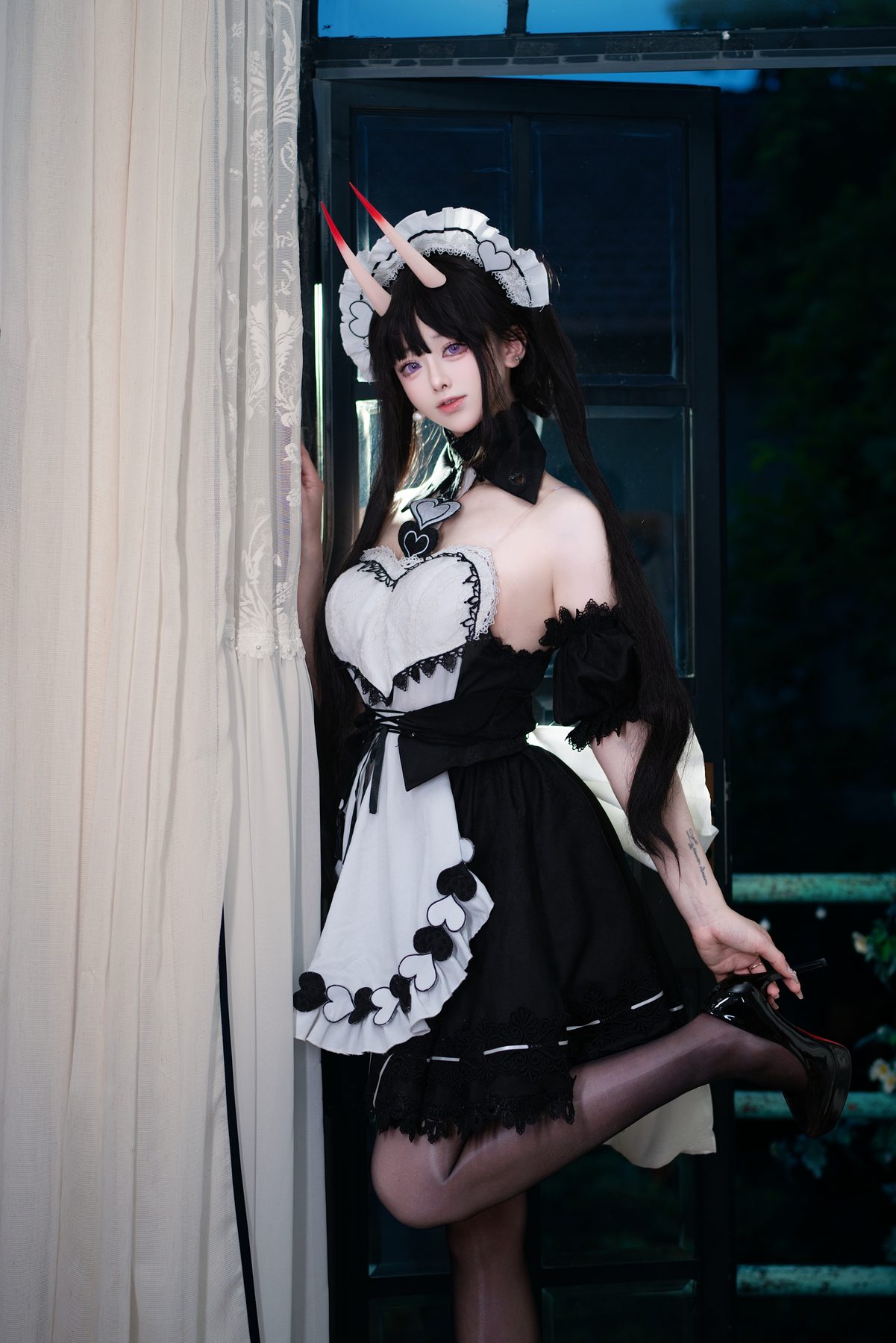 前野太太 碧蓝航线 能代女仆 COS写真
