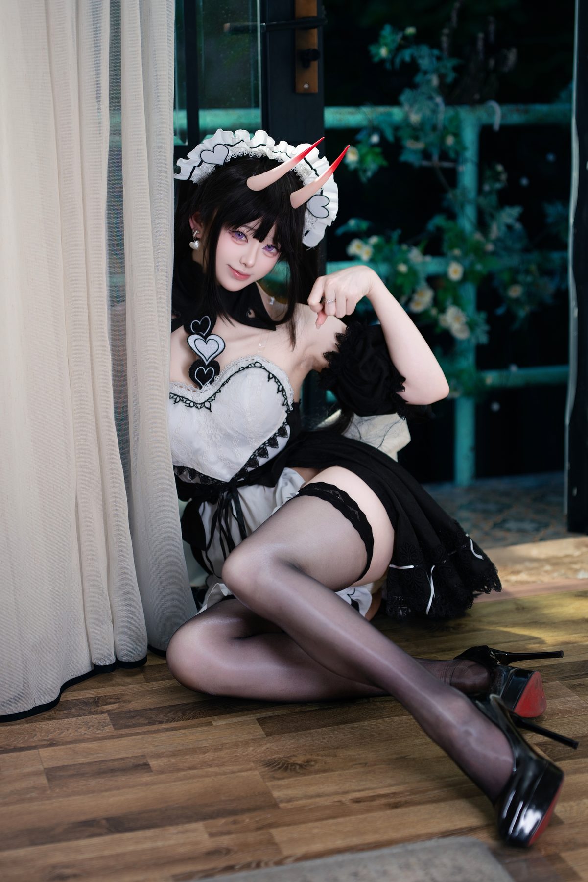 前野太太 碧蓝航线 能代女仆 COS写真