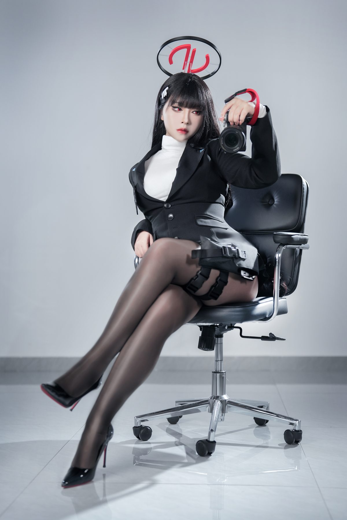 半半子 碧蓝档案 调月莉音 COS写真