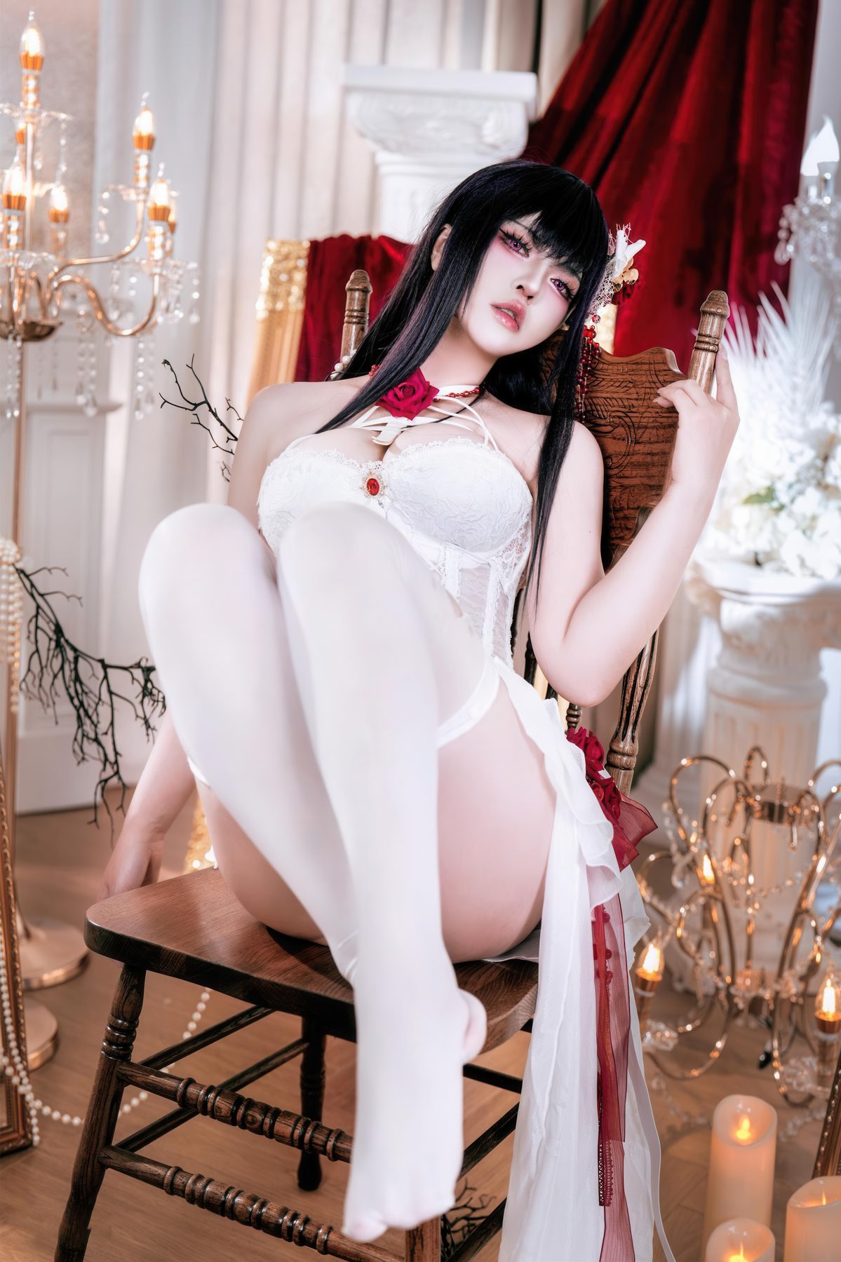 半半子 cosplay写真_Nikke胜利女神米哈拉羁绊锁链合集 | 半半子 COS米哈拉全套图包 [58P-386MB]